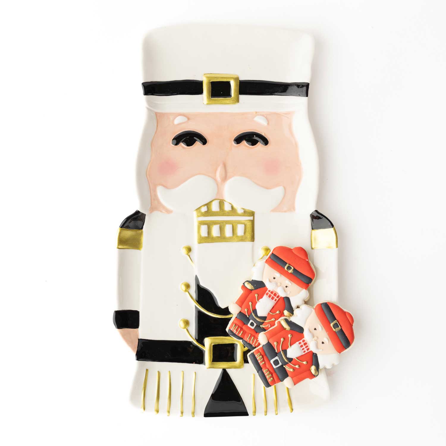 White Nutcracker Platter