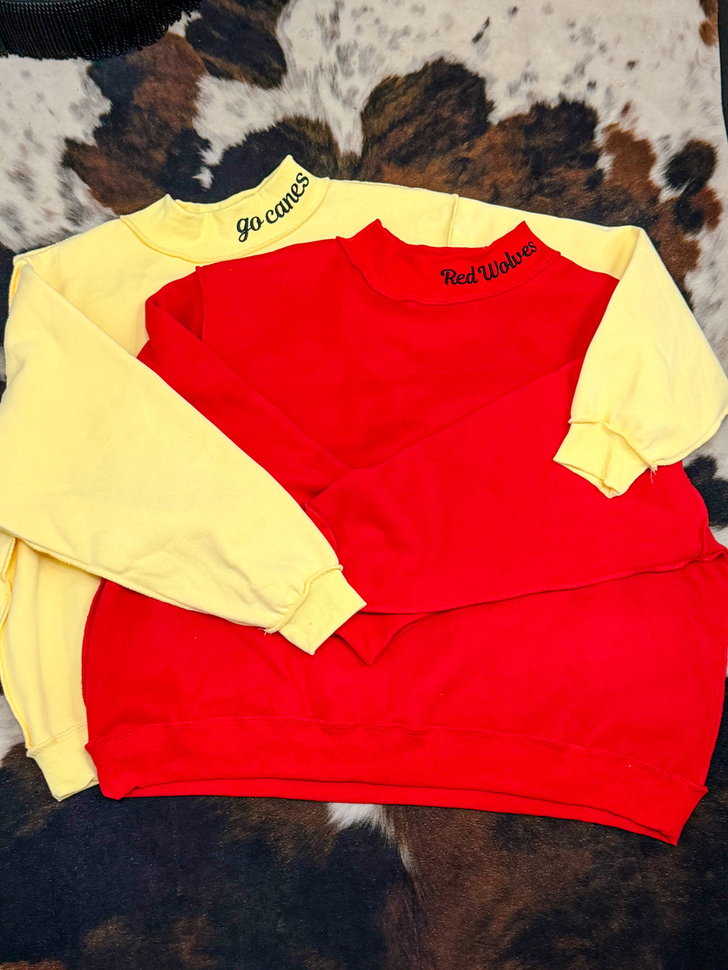 Blank Reversible Mock Neck Sweatshirt