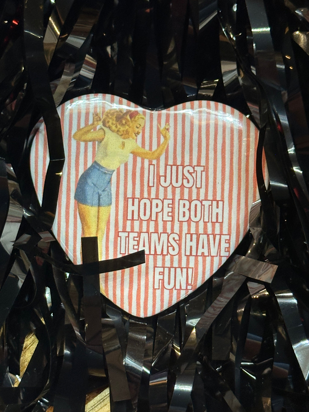 Game Day Buttons - Medium Heart (2.25")