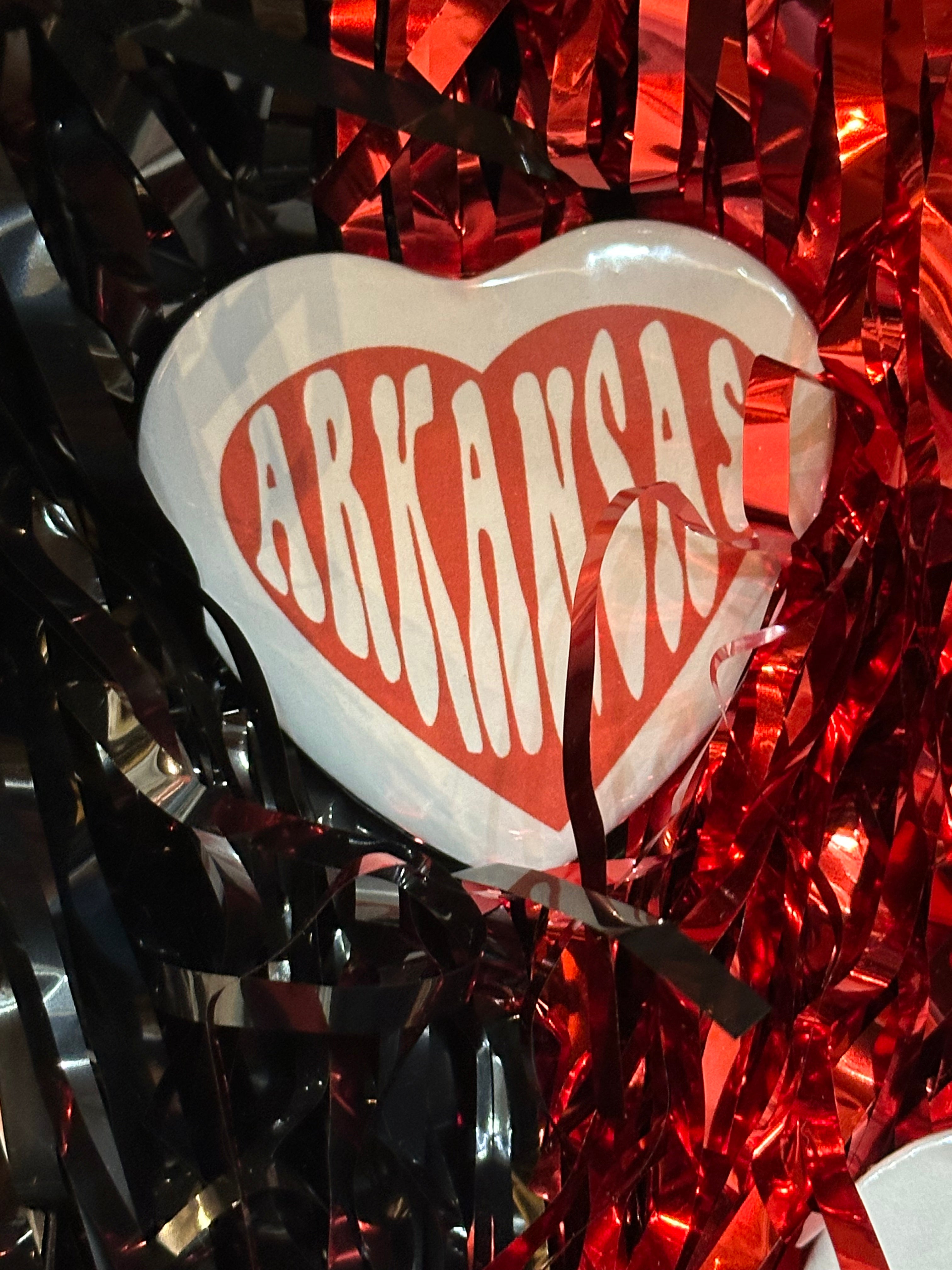 Game Day Buttons - Medium Heart (2.25")