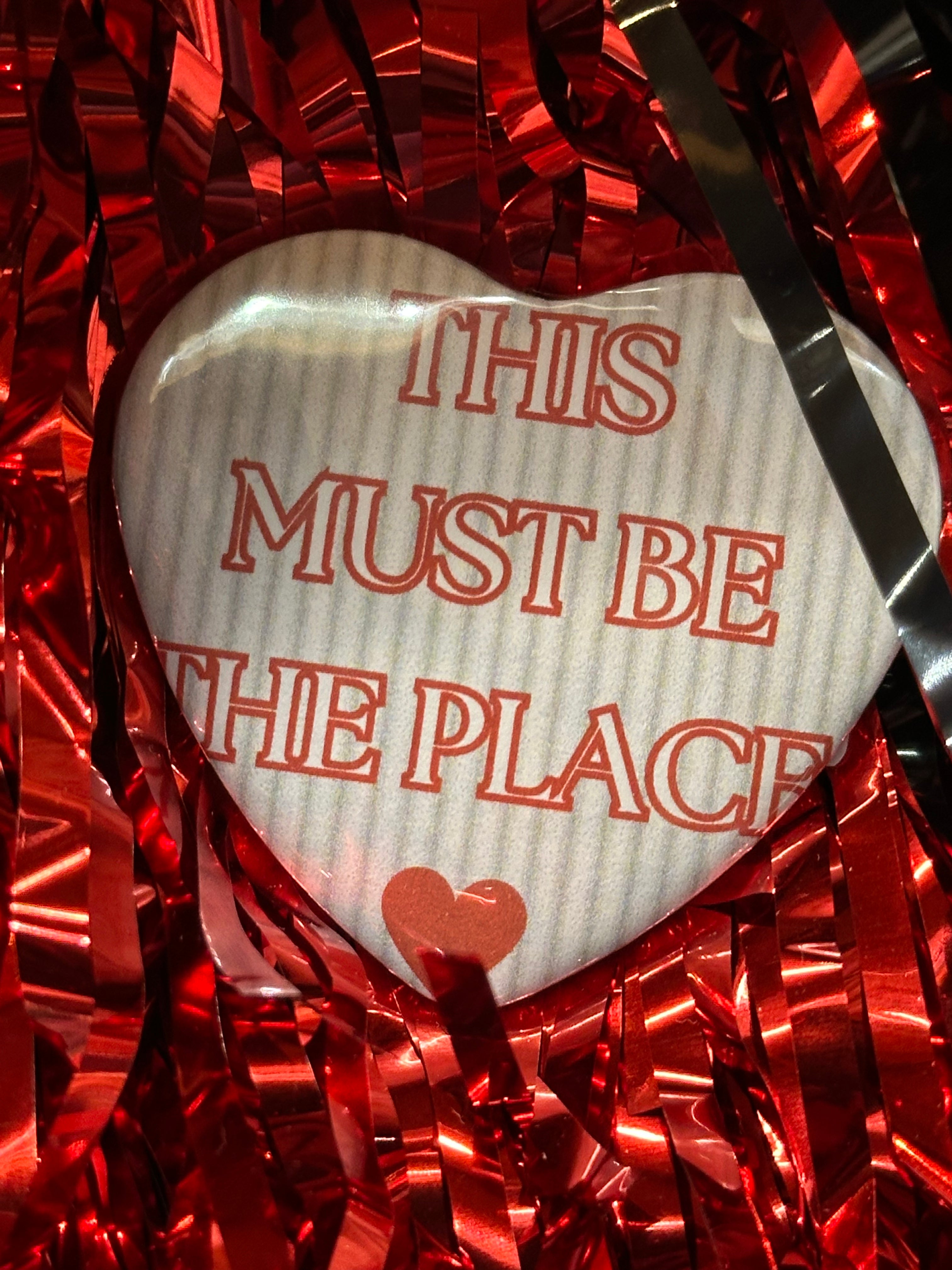 Game Day Buttons - Medium Heart (2.25")