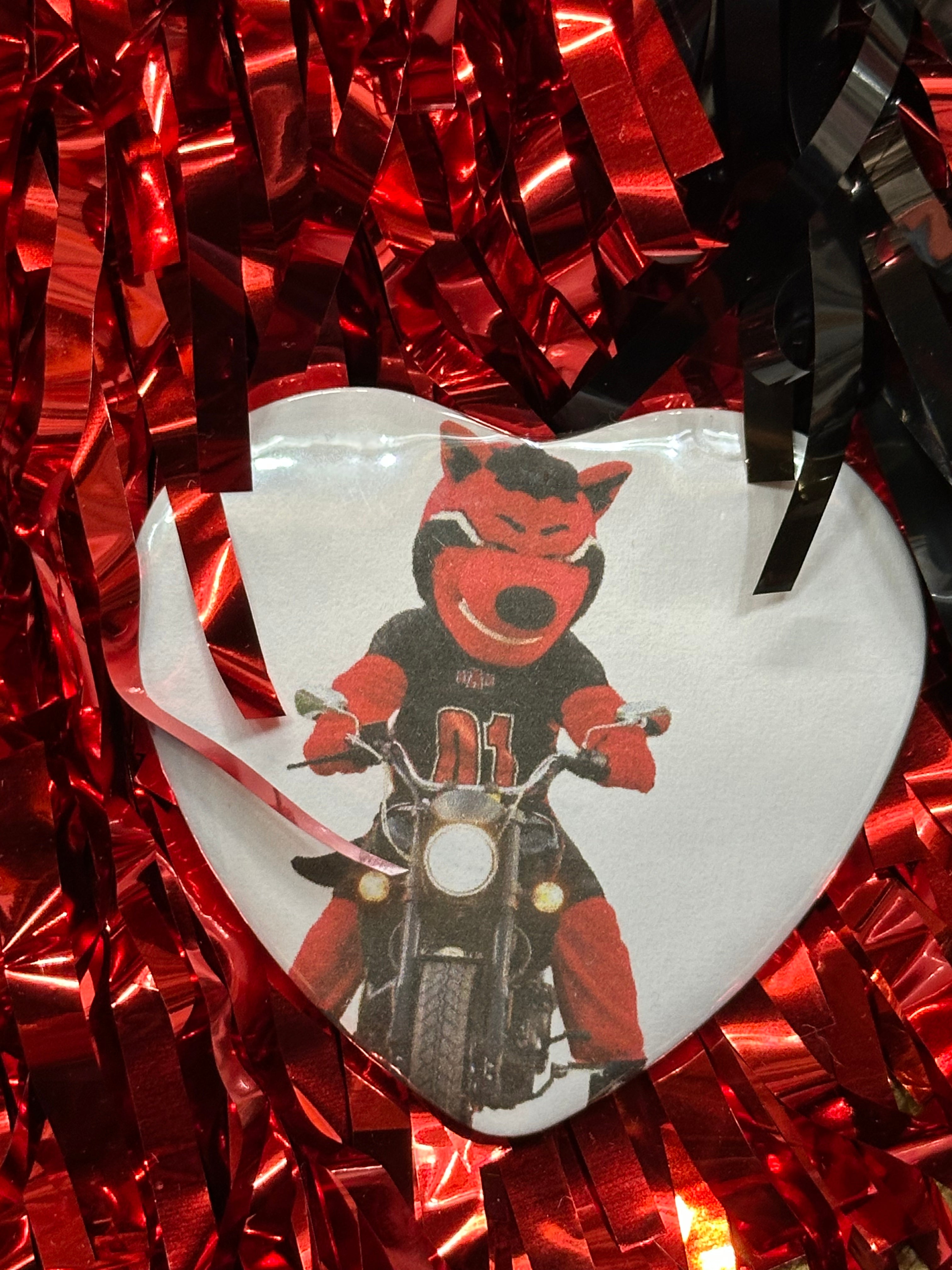 Game Day Buttons - Medium Heart (2.25")