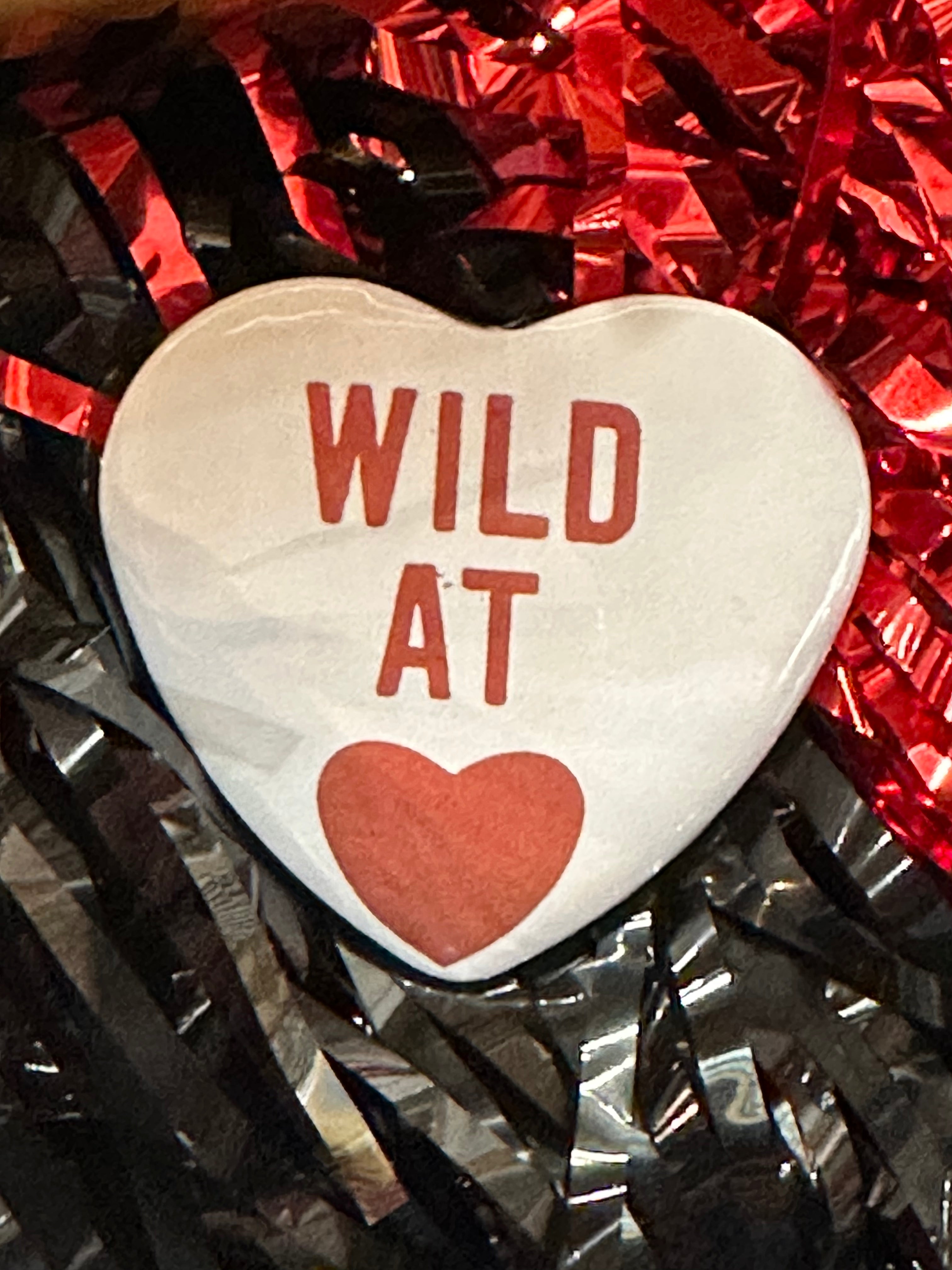 Game Day Buttons - Medium Heart (2.25")