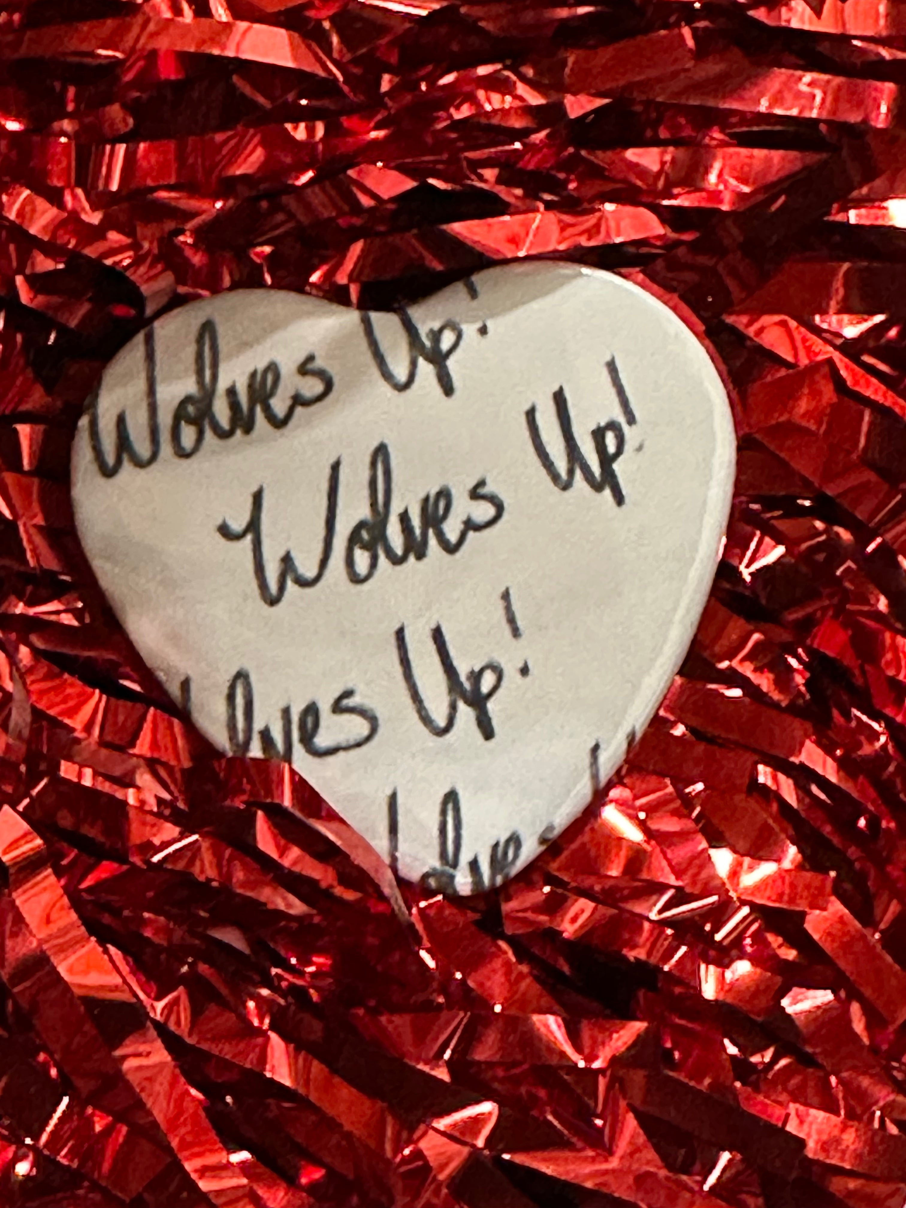 Game Day Buttons - Medium Heart (2.25")