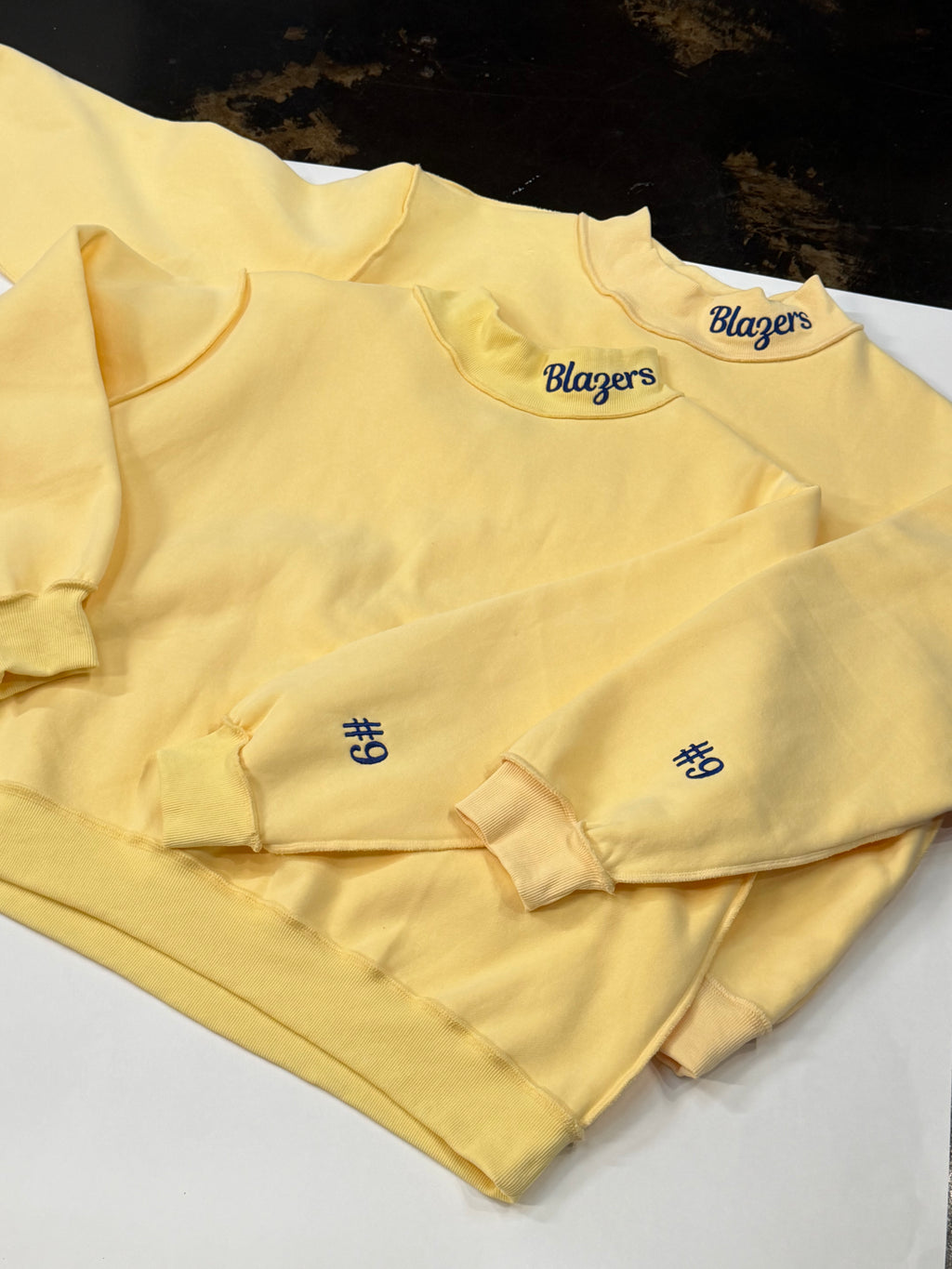 Blank Reversible Mock Neck Sweatshirt