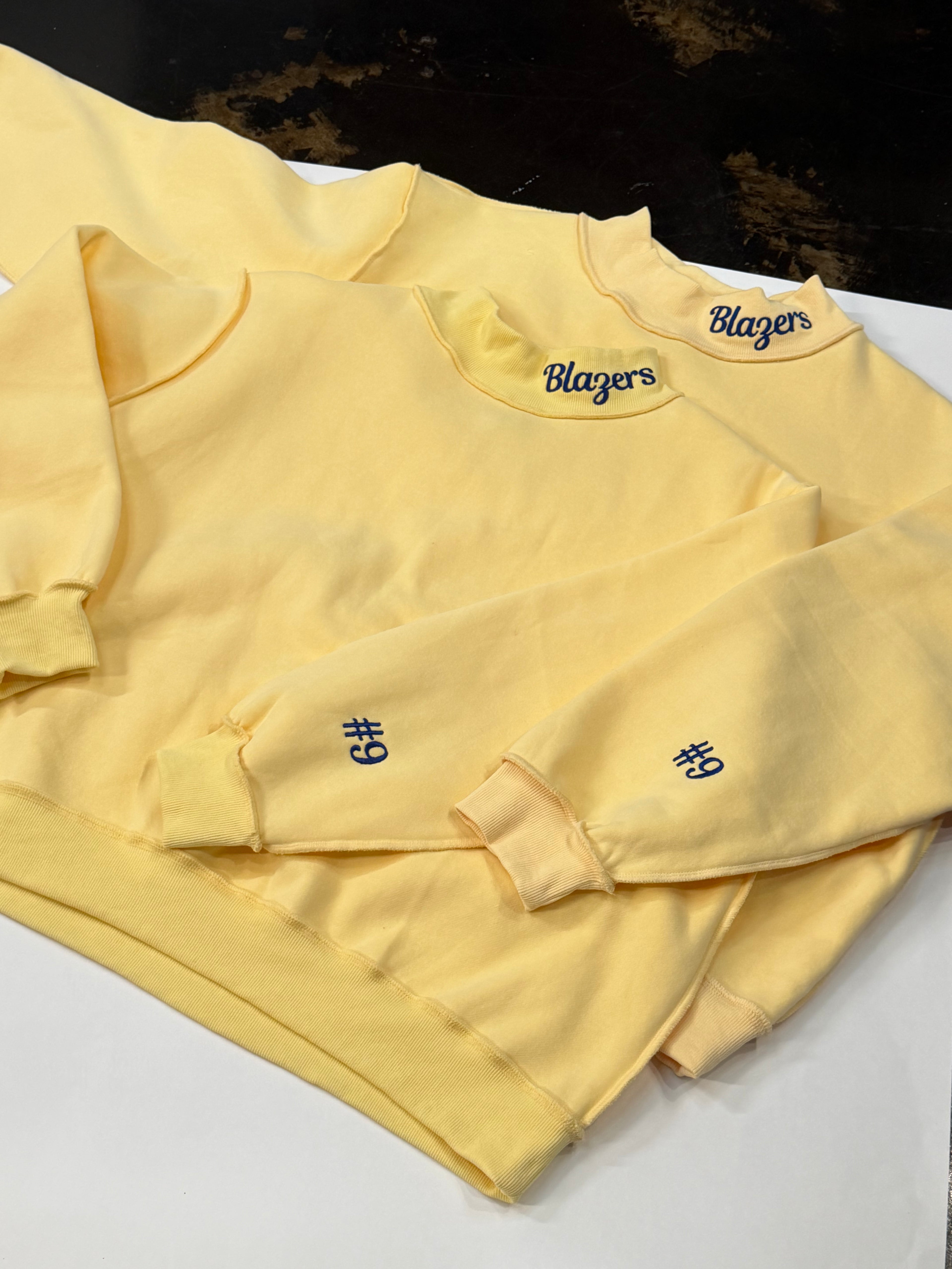 Blank Reversible Mock Neck Sweatshirt