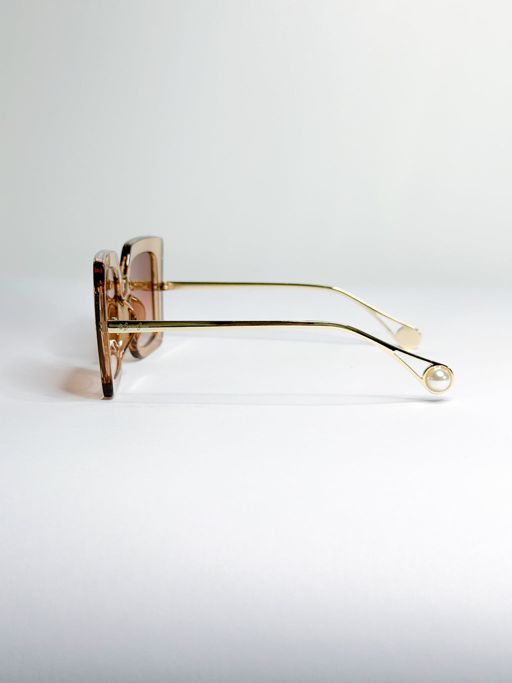 RETRO TAN SQUARE FRAME SUNGLASSES