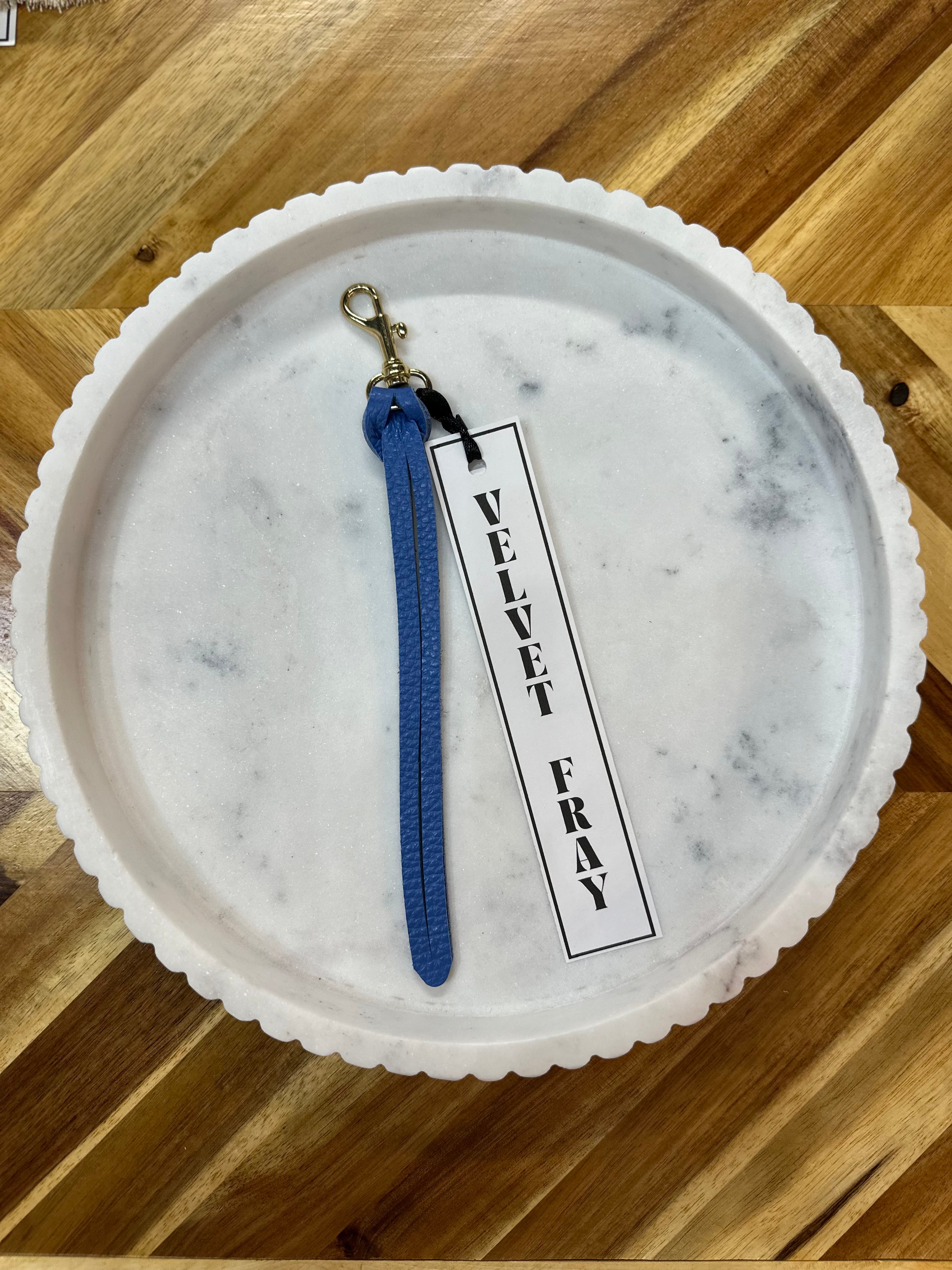 Leather Wristlet Keychain Loop