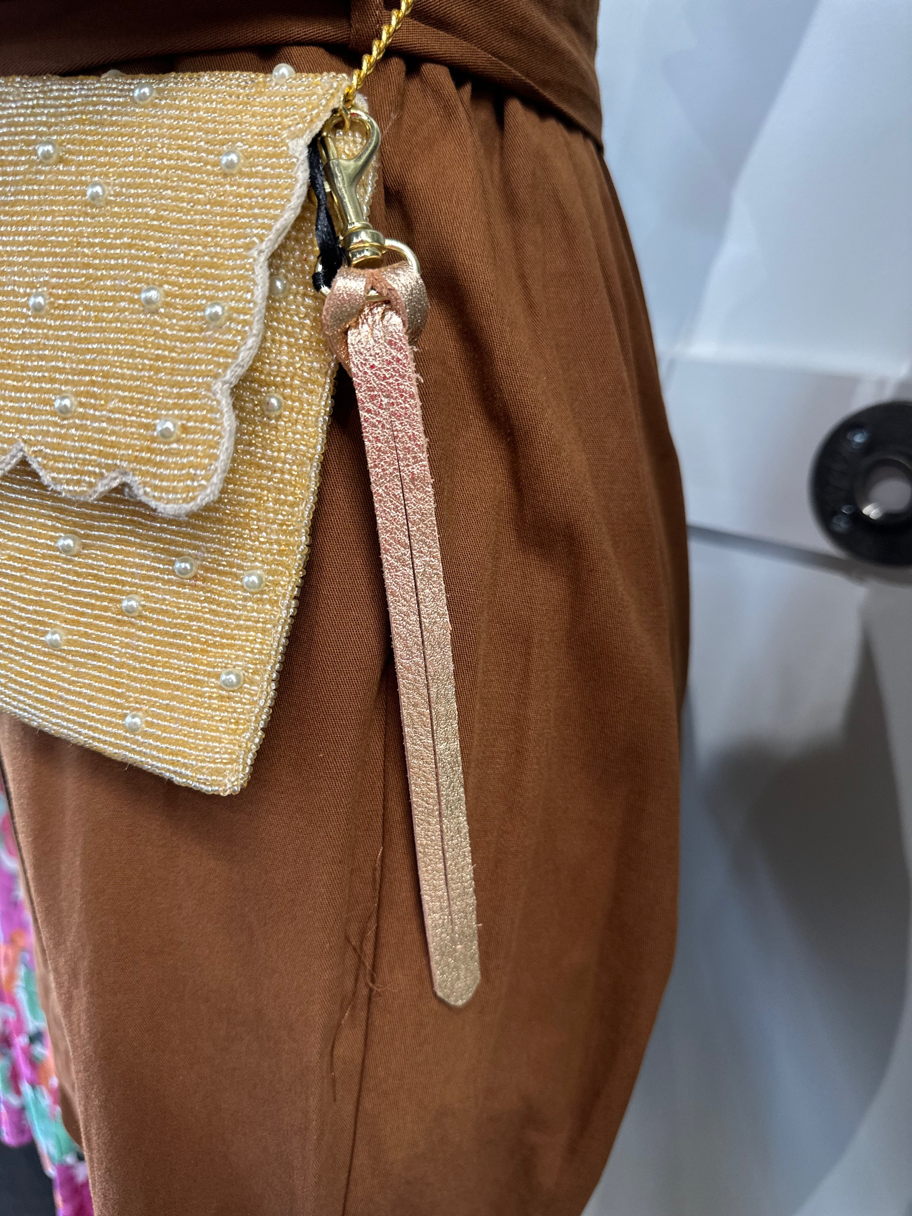Leather Wristlet Keychain Loop