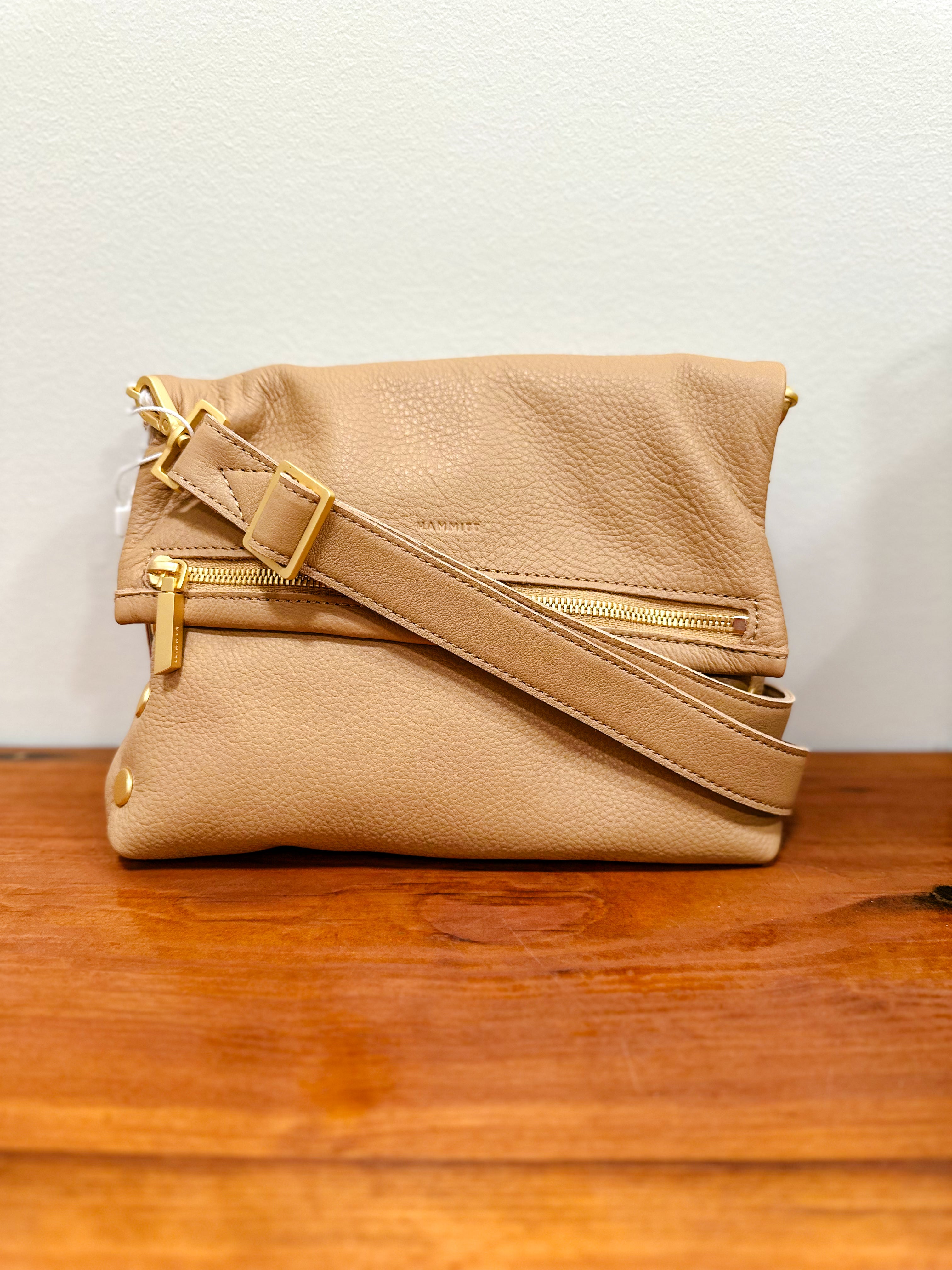 Hammitt VIP in Toast Tan with Brushed Gold Hardware
