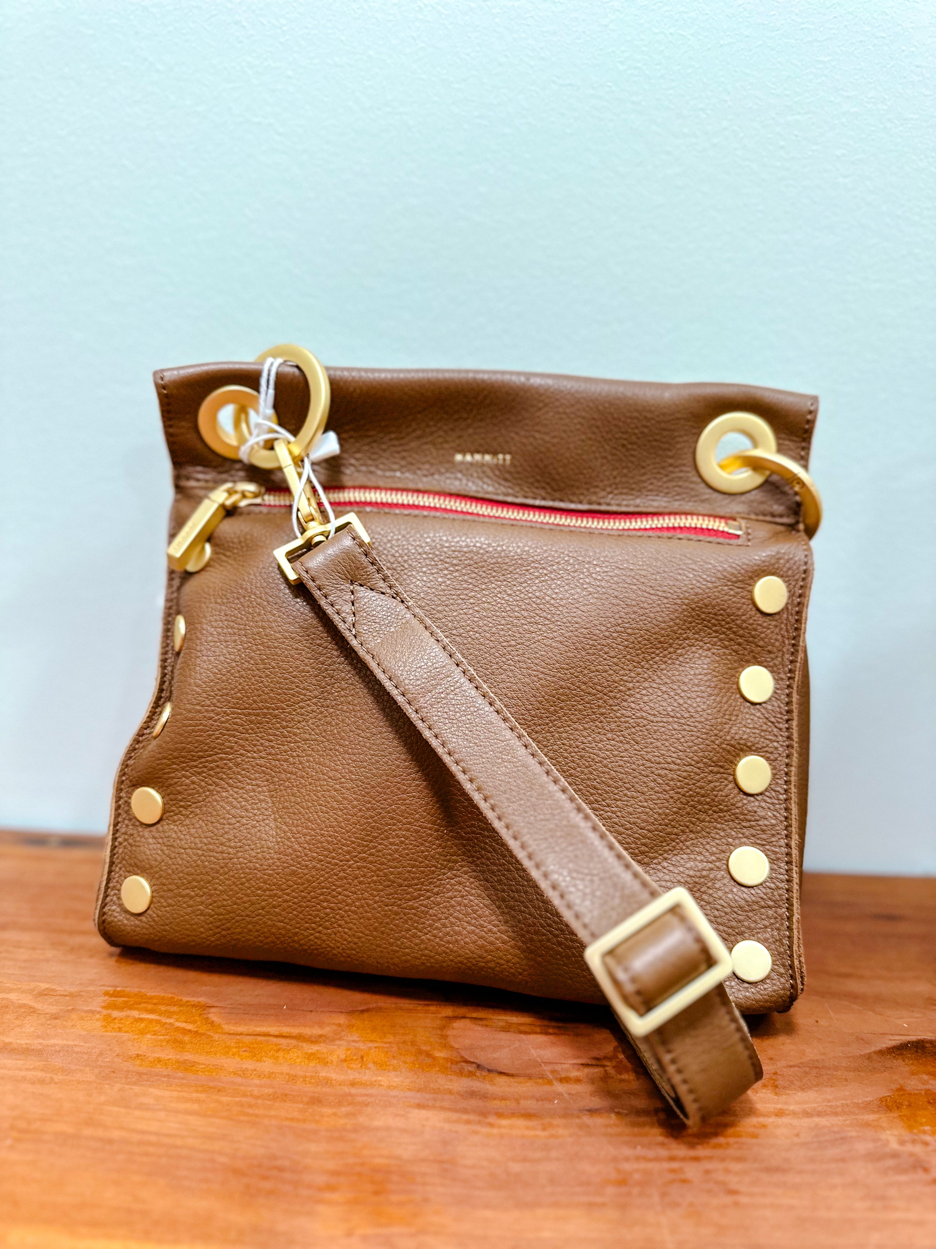 Hammitt Tony in Mahogany with Red Zipper