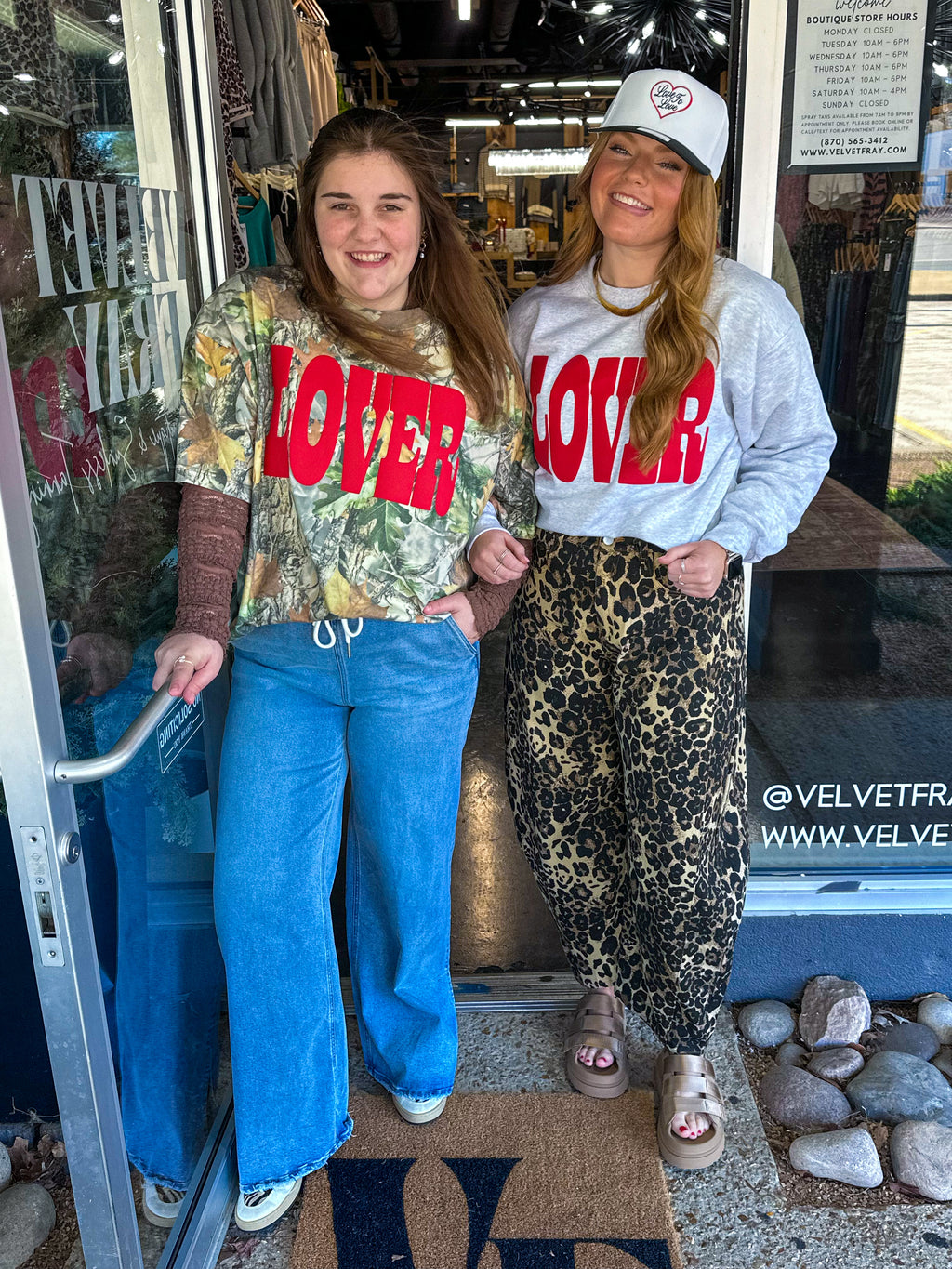 'LOVER' PUFF Camo Western Boxy Cotton TShirt