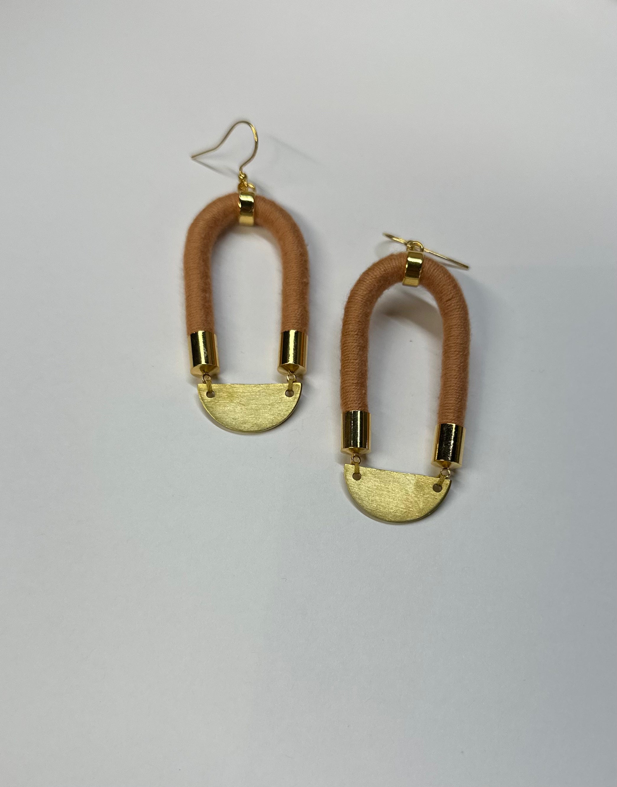 Elongated Textile Earrings