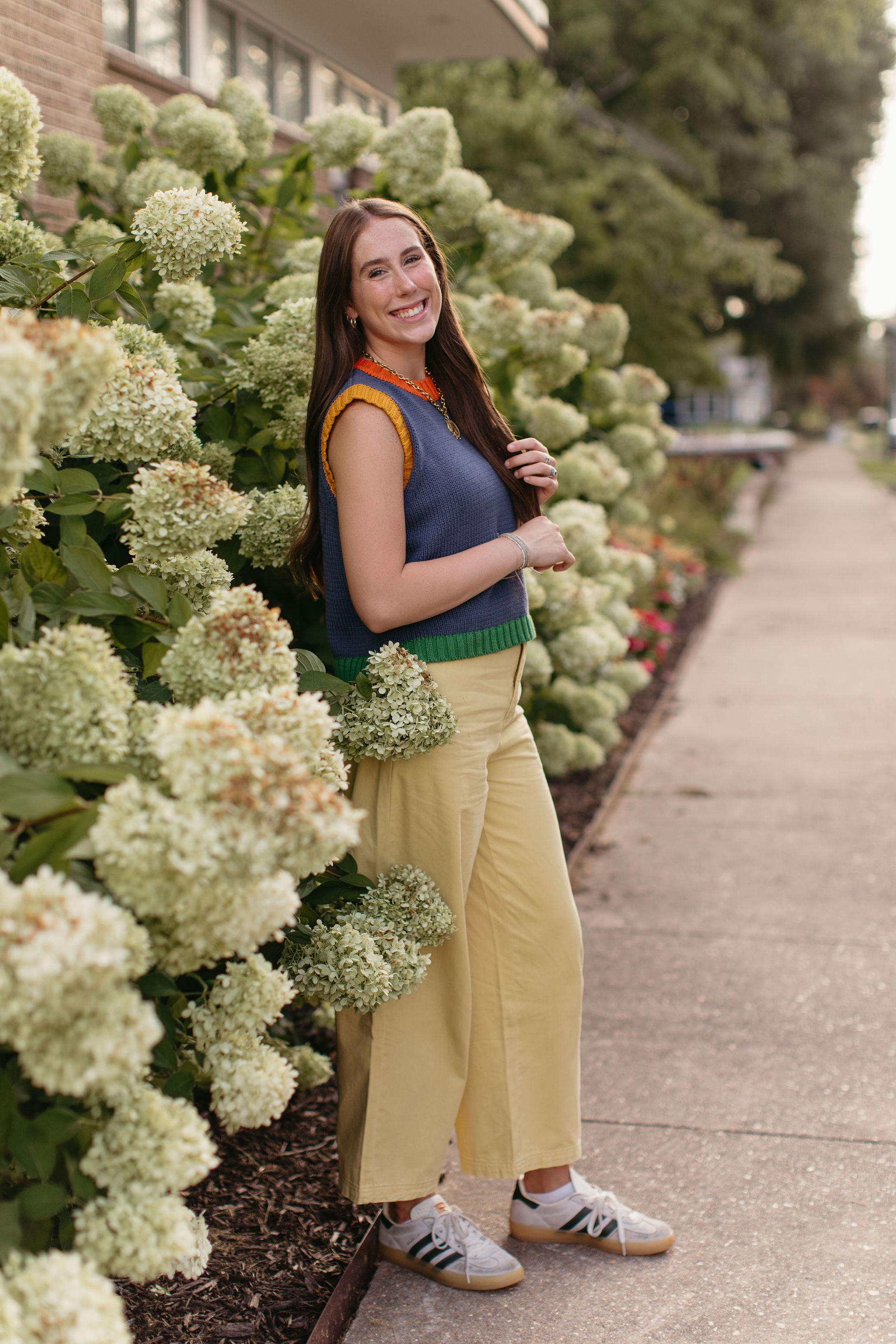 Lemon Cotton Barrel Pants