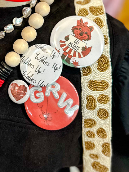 Game Day Buttons - Medium Round (2.25")