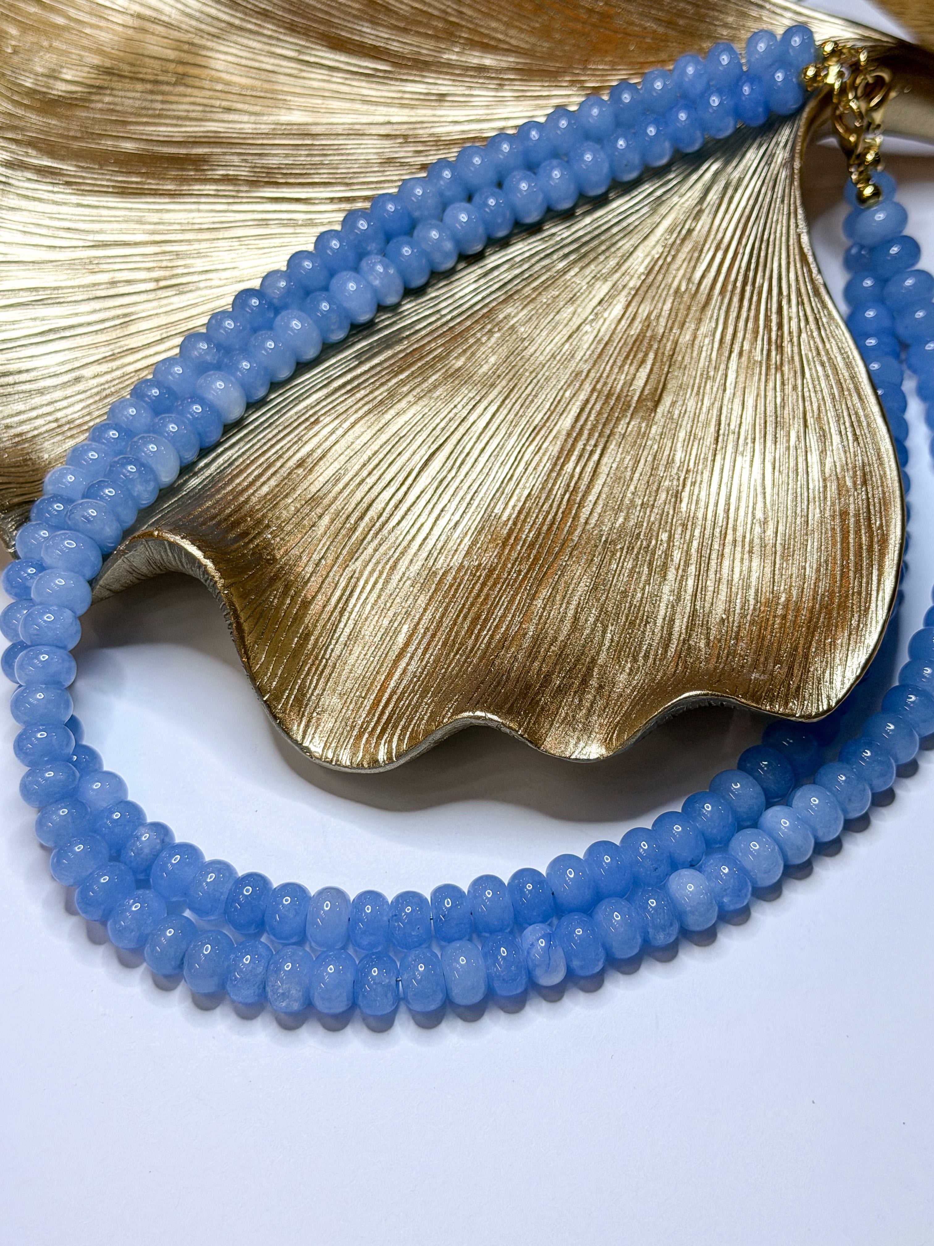 Light Blue | Hand Beaded Necklace