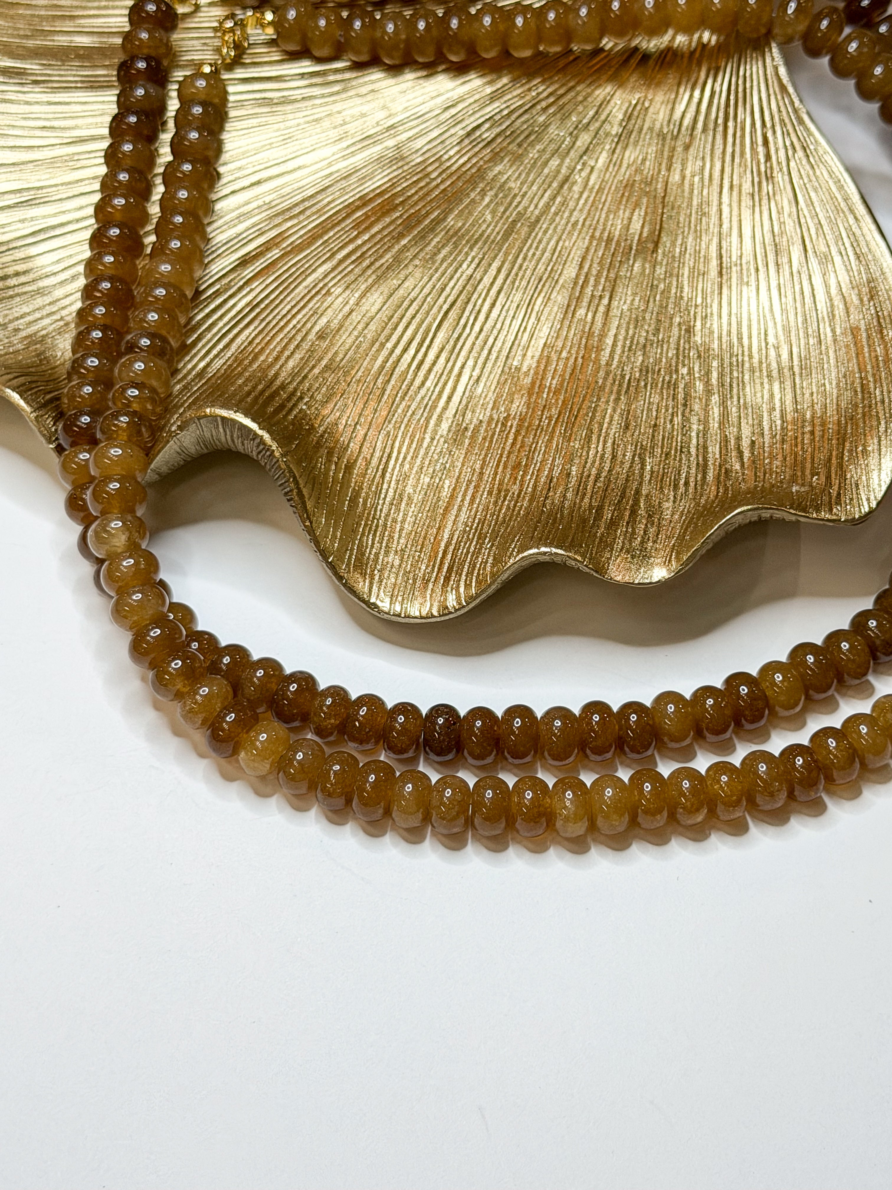 Brown | Hand Beaded Necklace