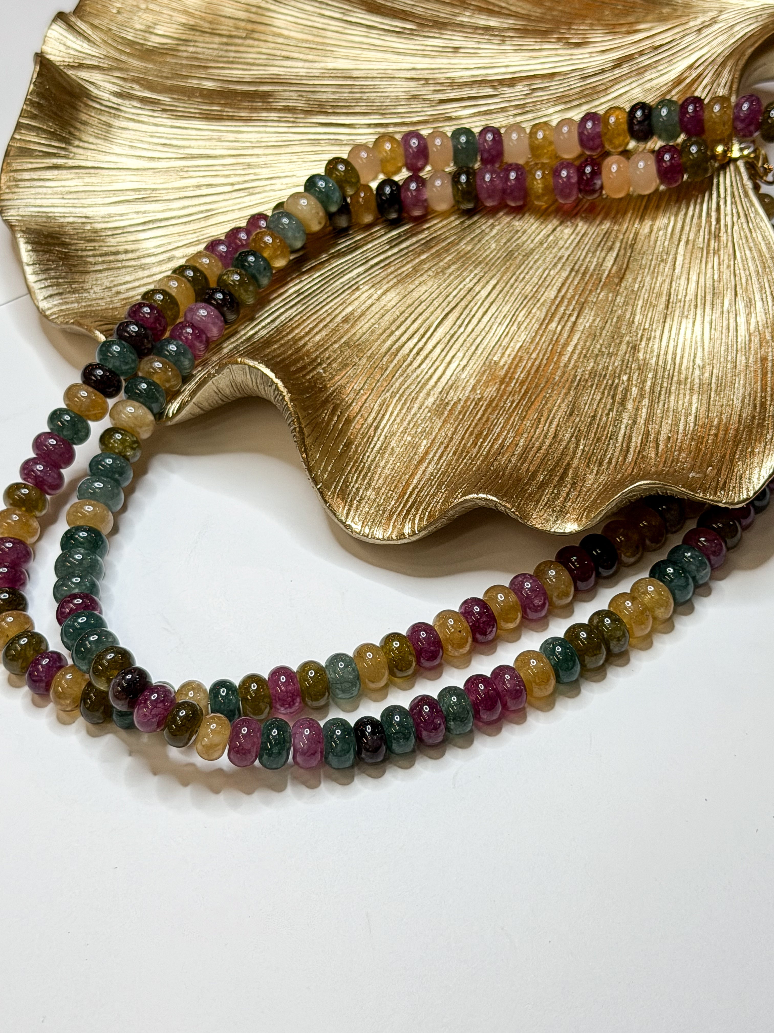 Deep Multi | Hand Beaded Necklace