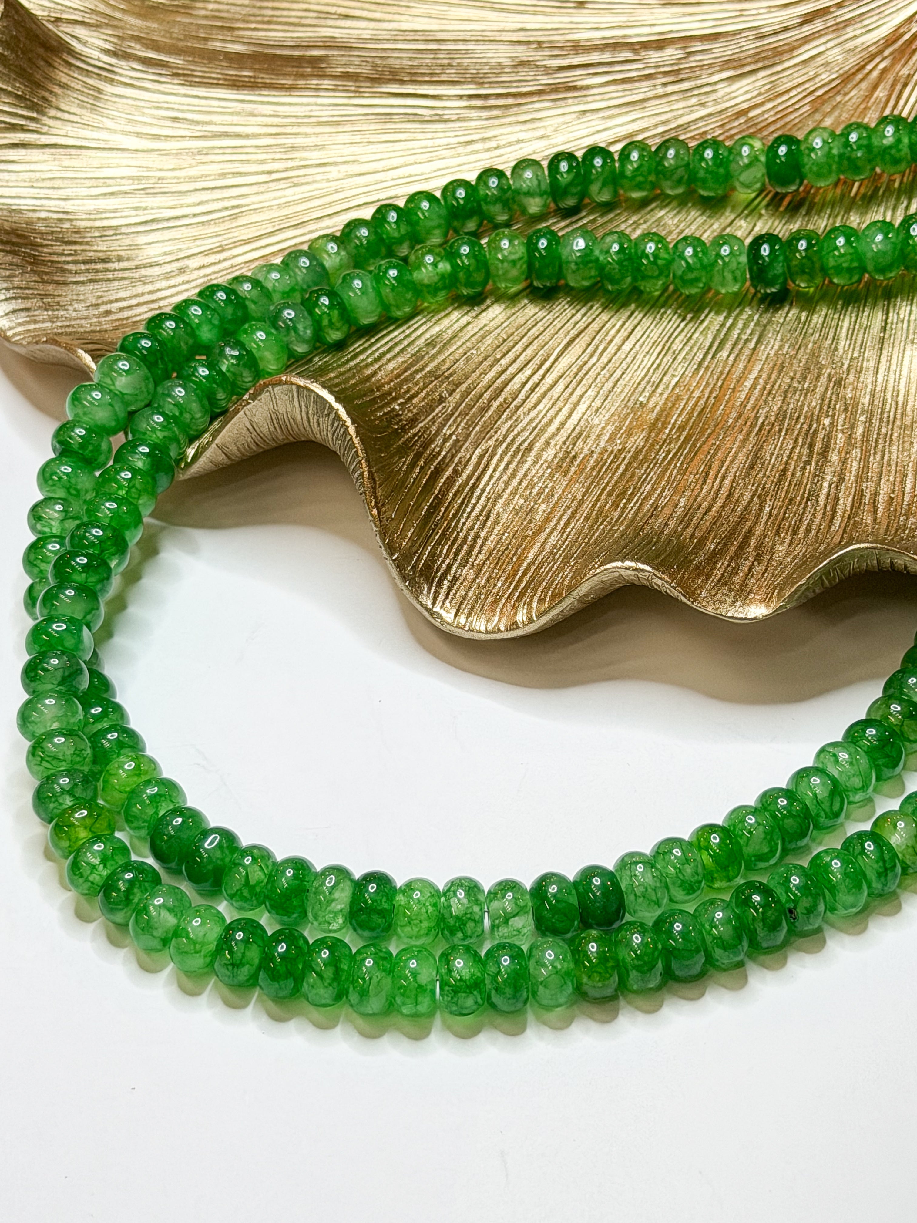 Green | Hand Beaded Necklace