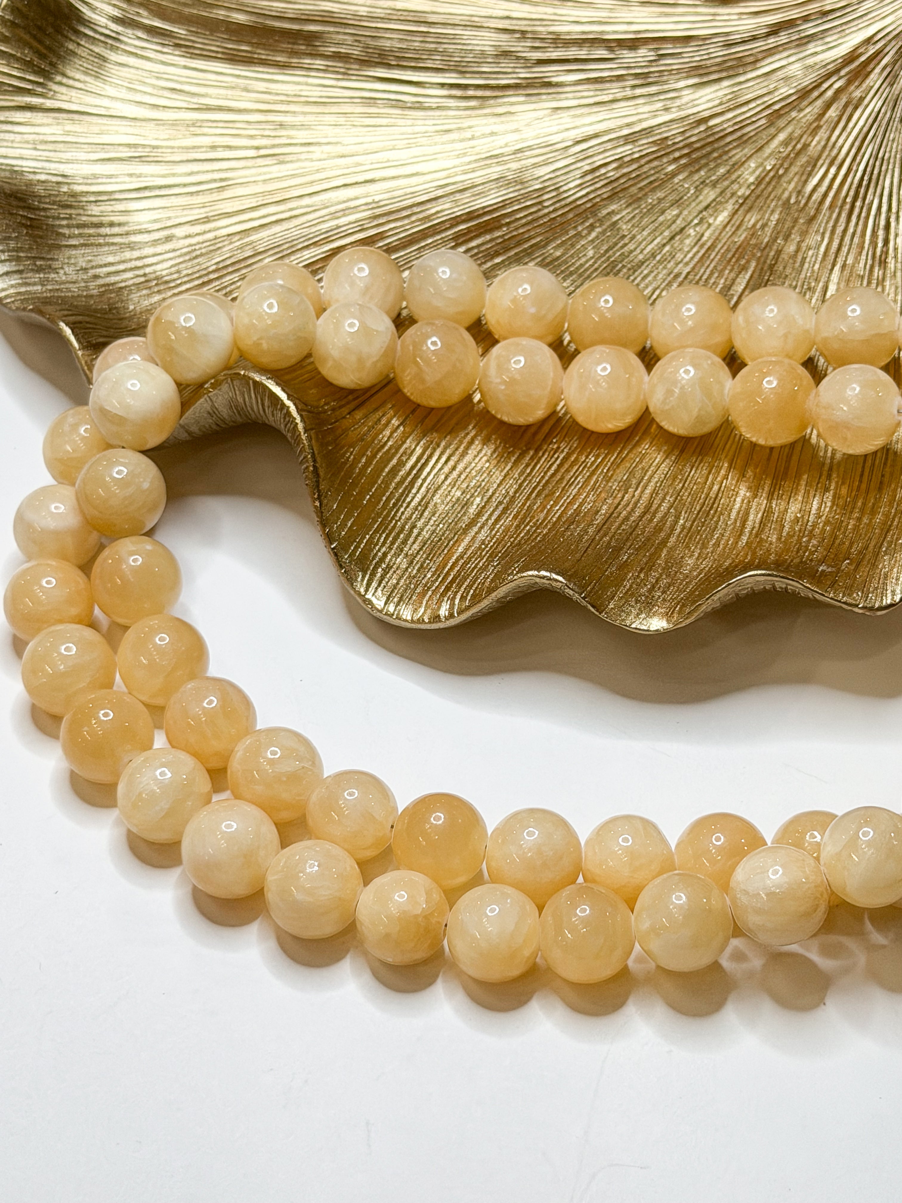 Chunky Tan | Hand Beaded Necklace