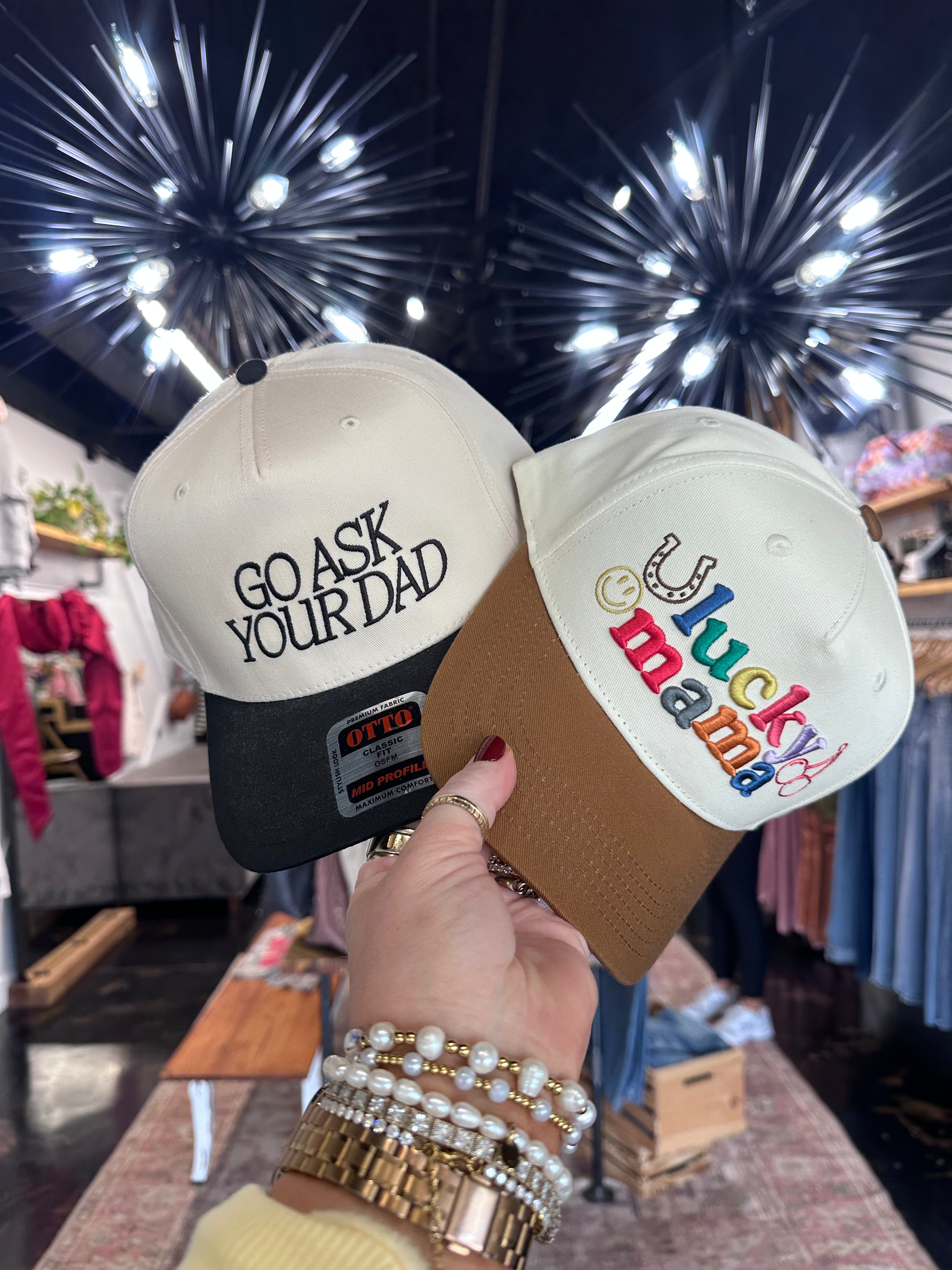 Lucky Mama Embroidered Hat