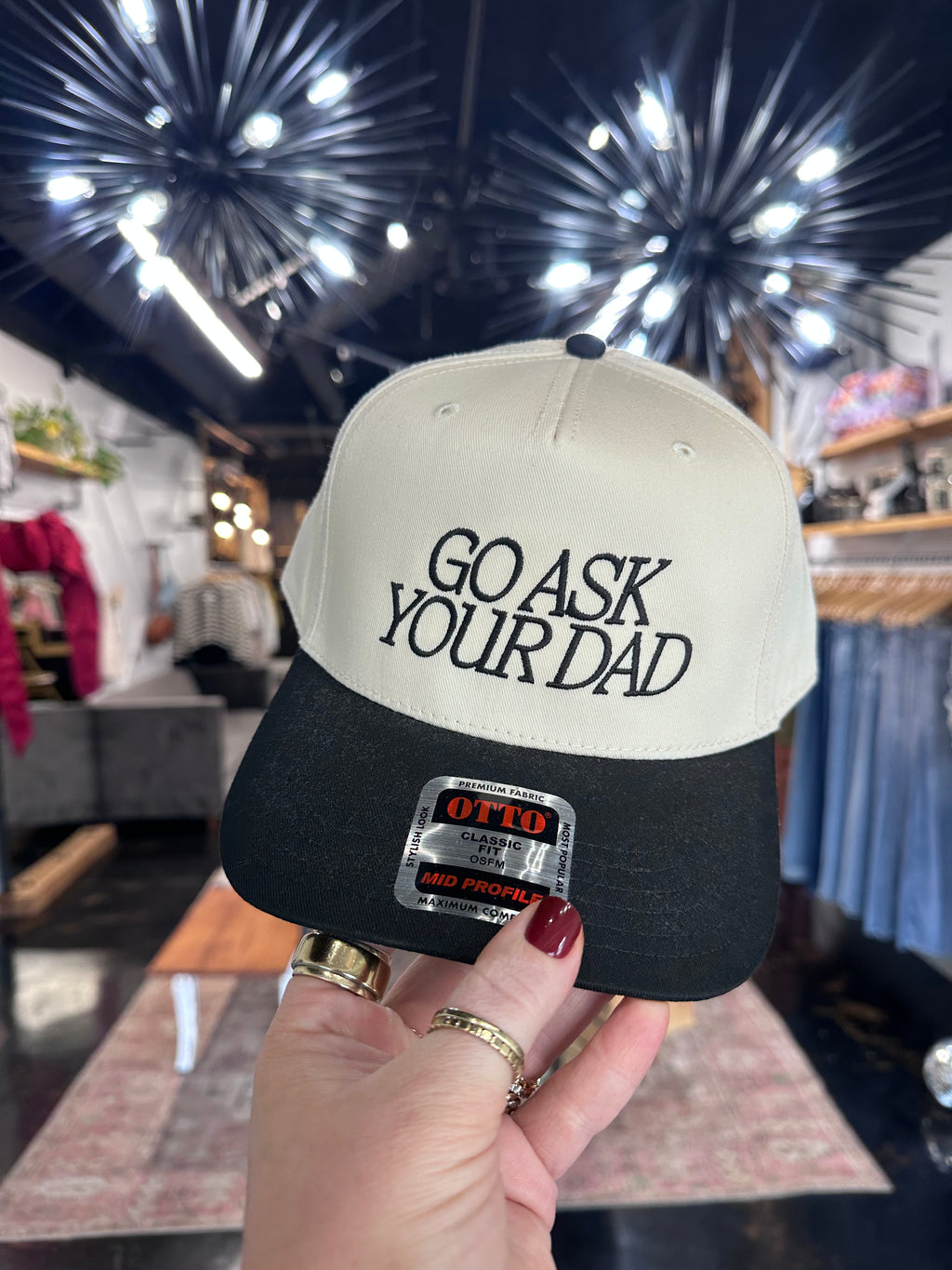 Go Ask Your Dad Embroidered Hat