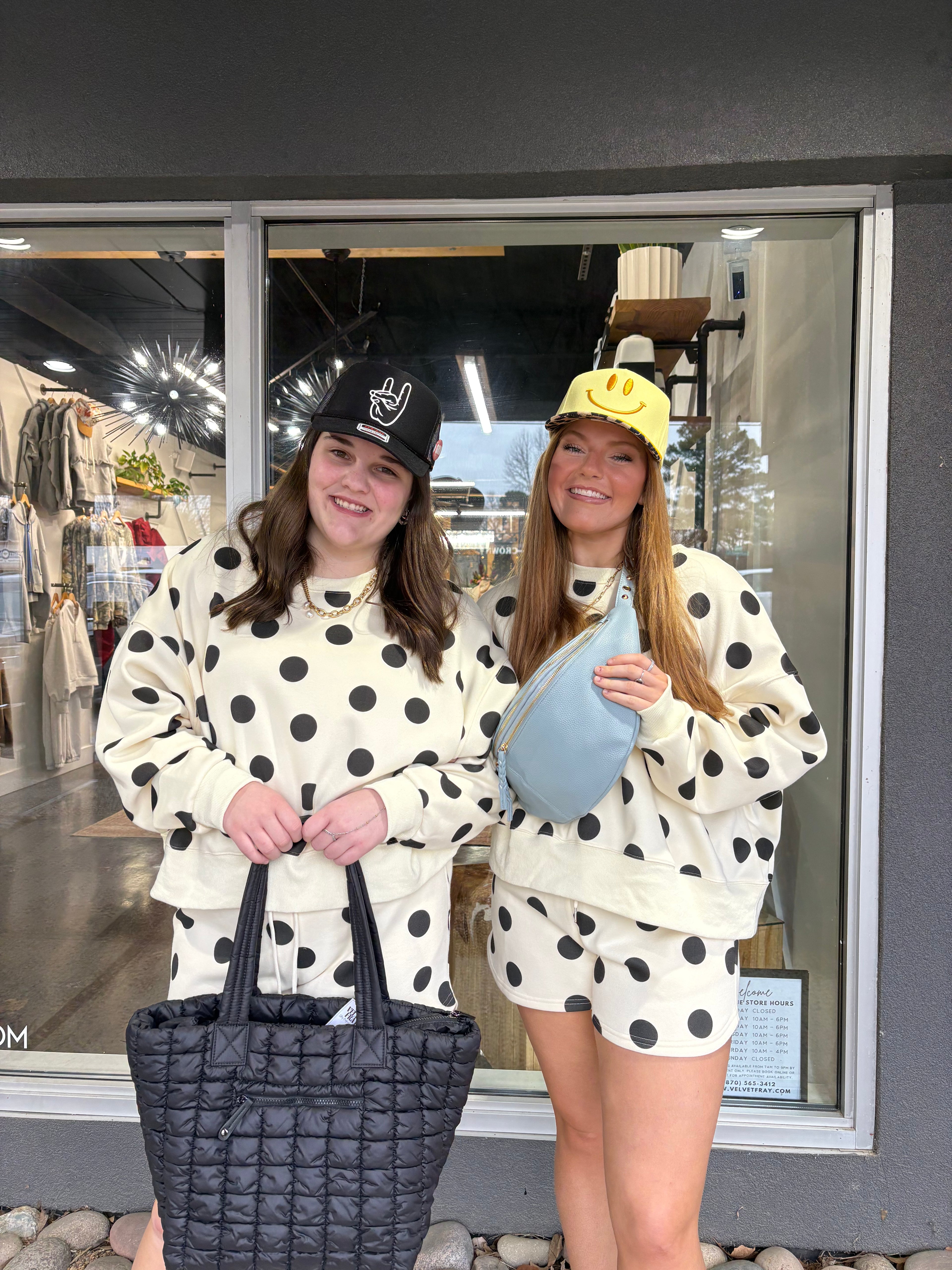 Polka Dot Drawstring Shorts