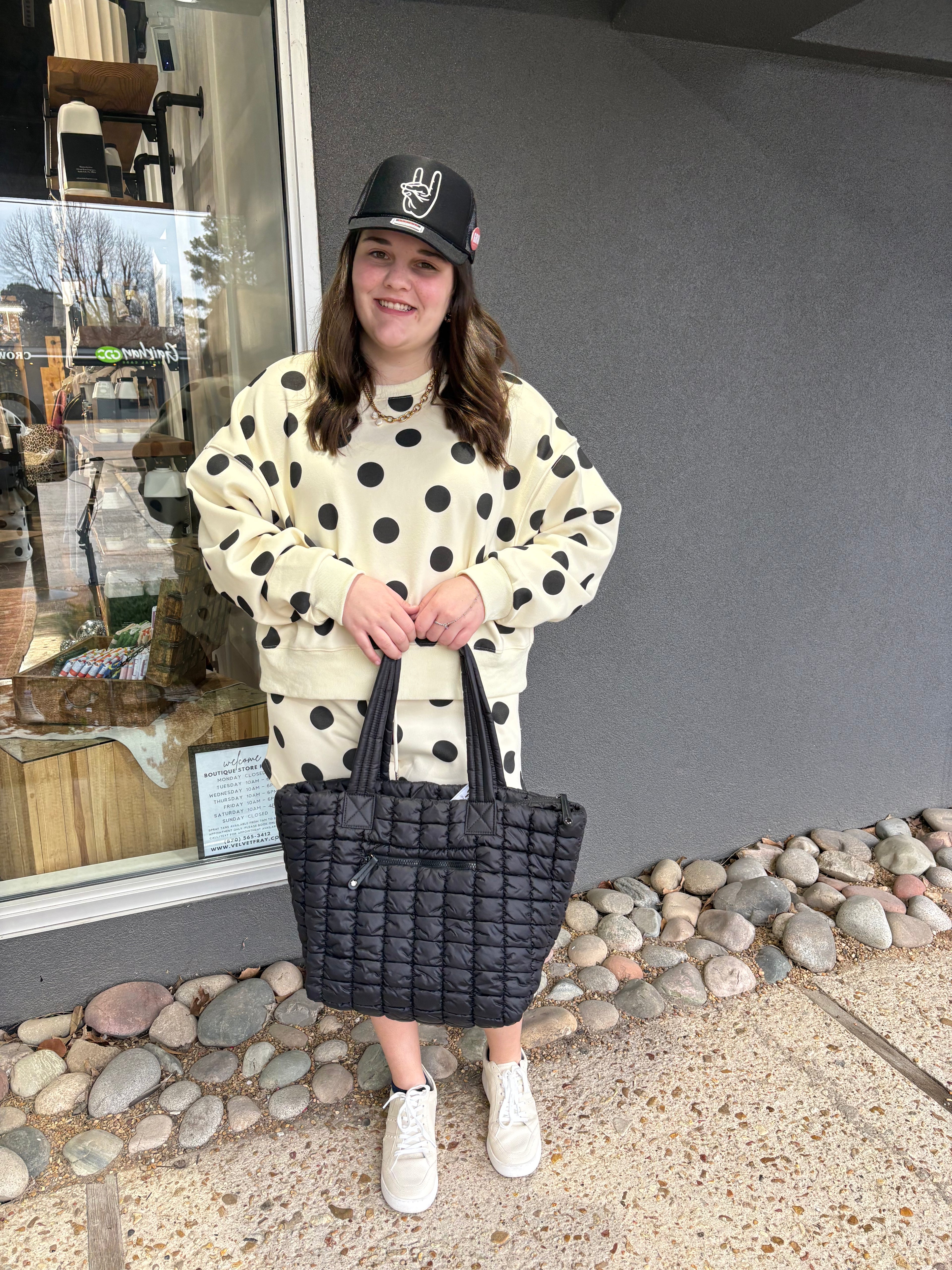 Polka Dot Drawstring Shorts