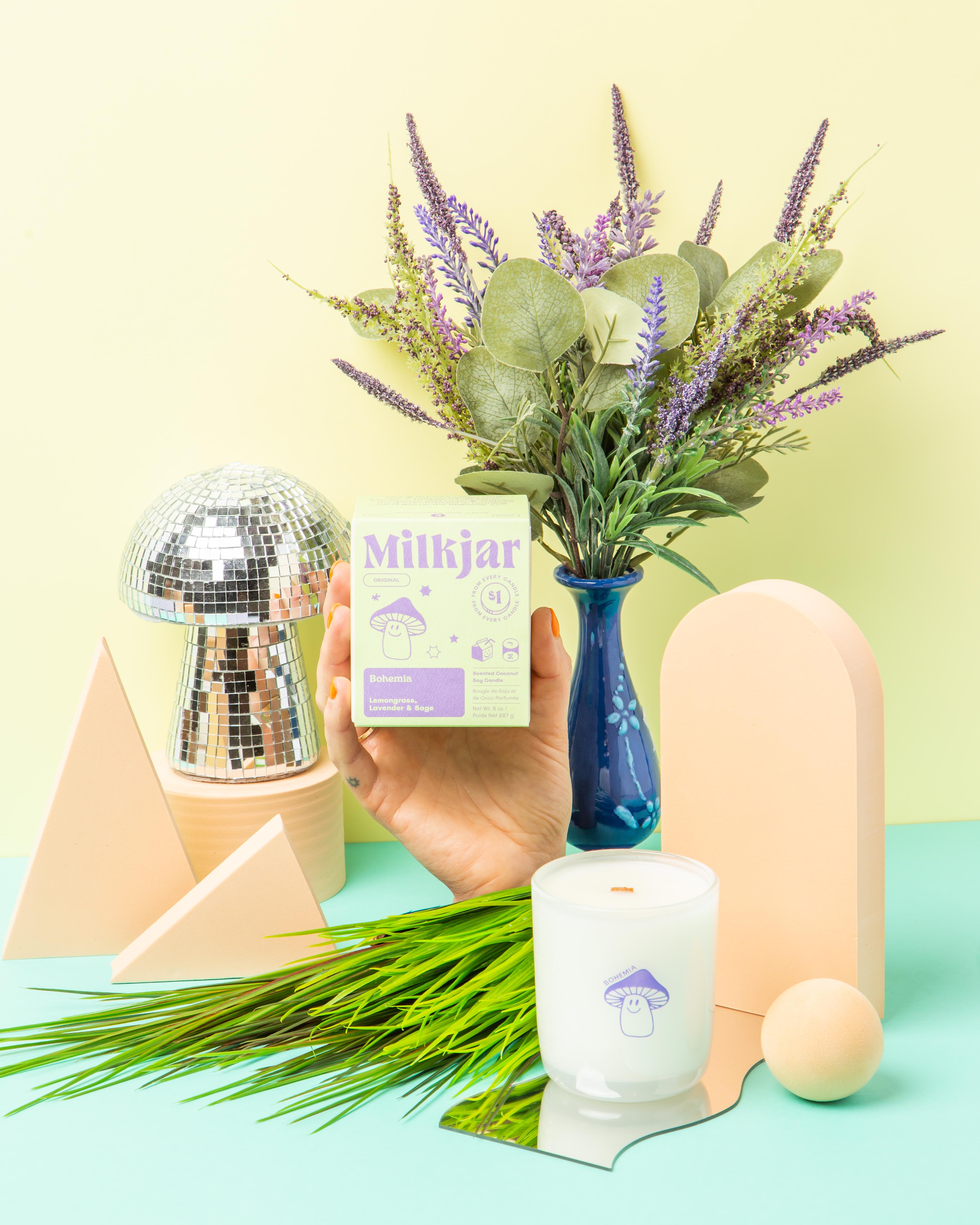 Milk Jar Candles - 8 oz.