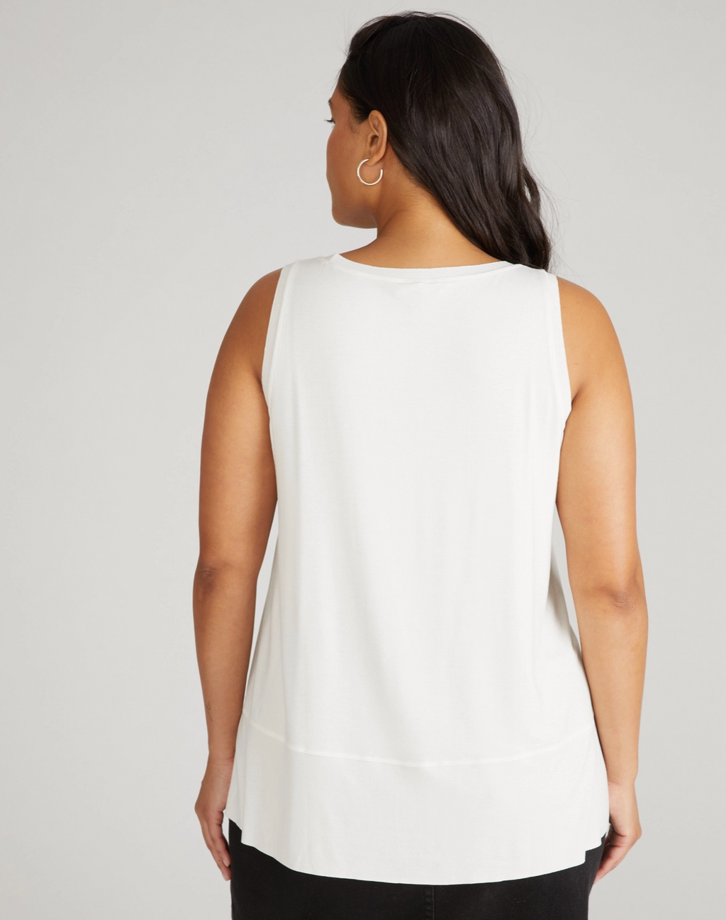 Hudson Liquid Jersey Tank in White