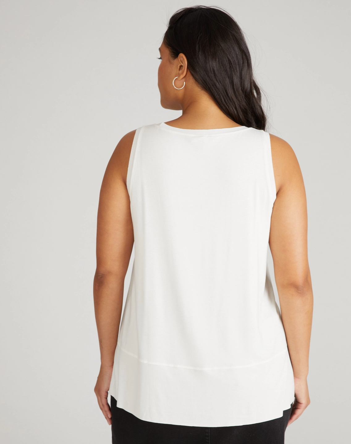 Hudson Liquid Jersey Tank in White