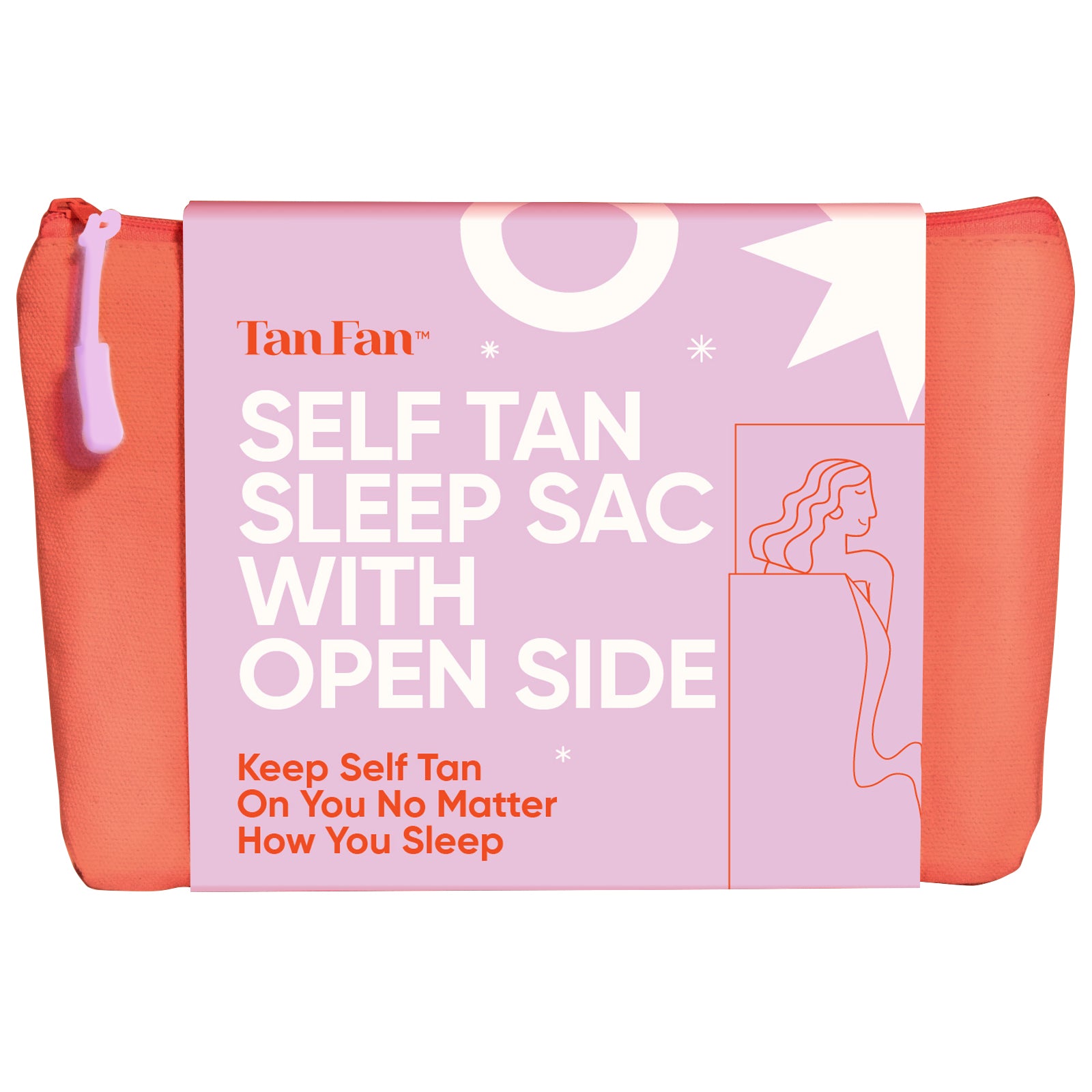 Tan Fan Sleep Sac with Open Side