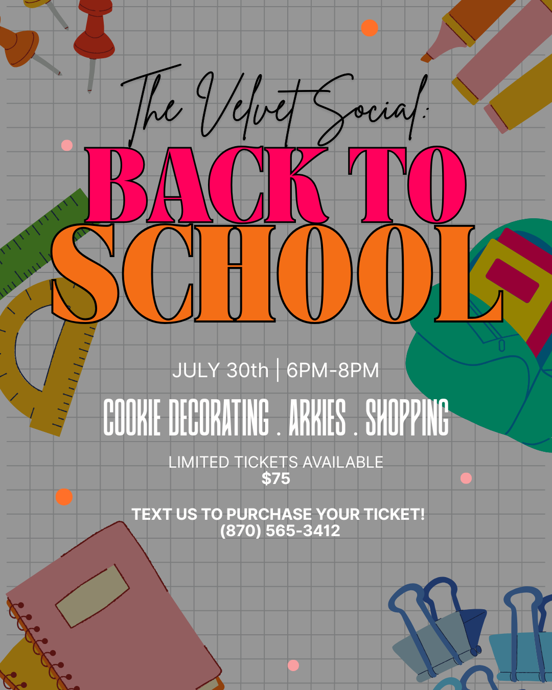 THE VELVET SOCIAL: BACK TO SCHOOL