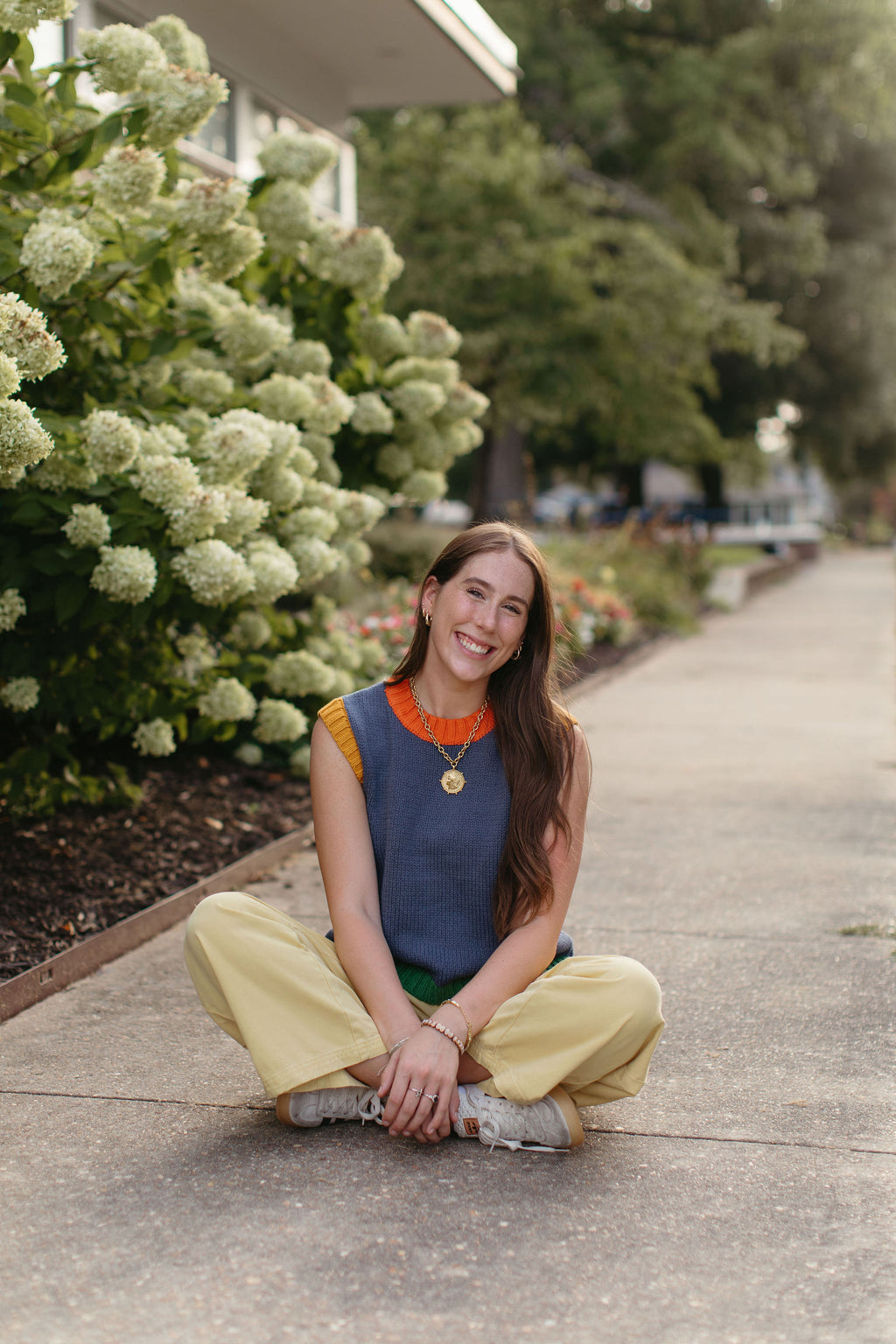 Lemon Cotton Barrel Pants