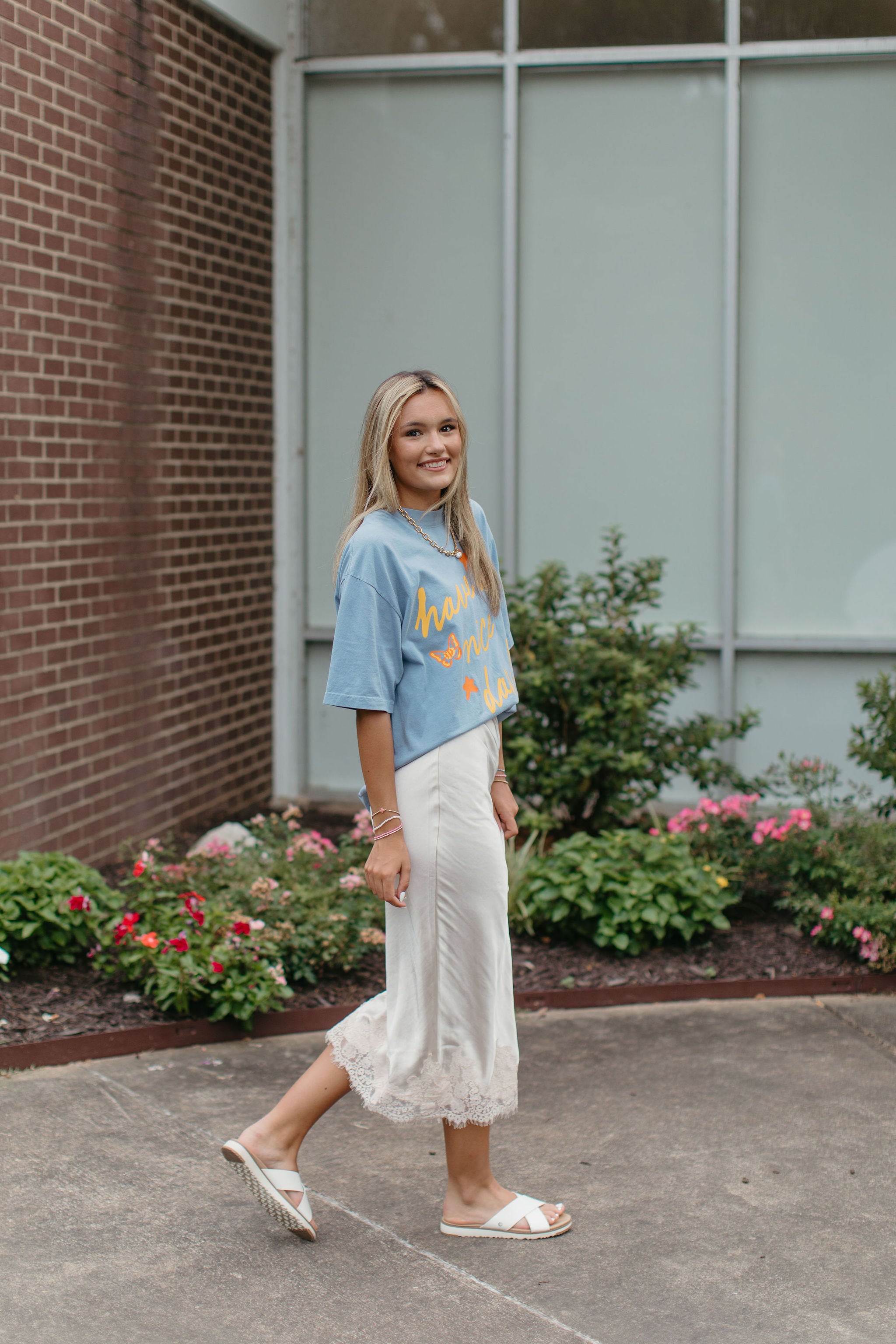 Satin Midi Skirt