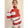 Block Striped Zip Top