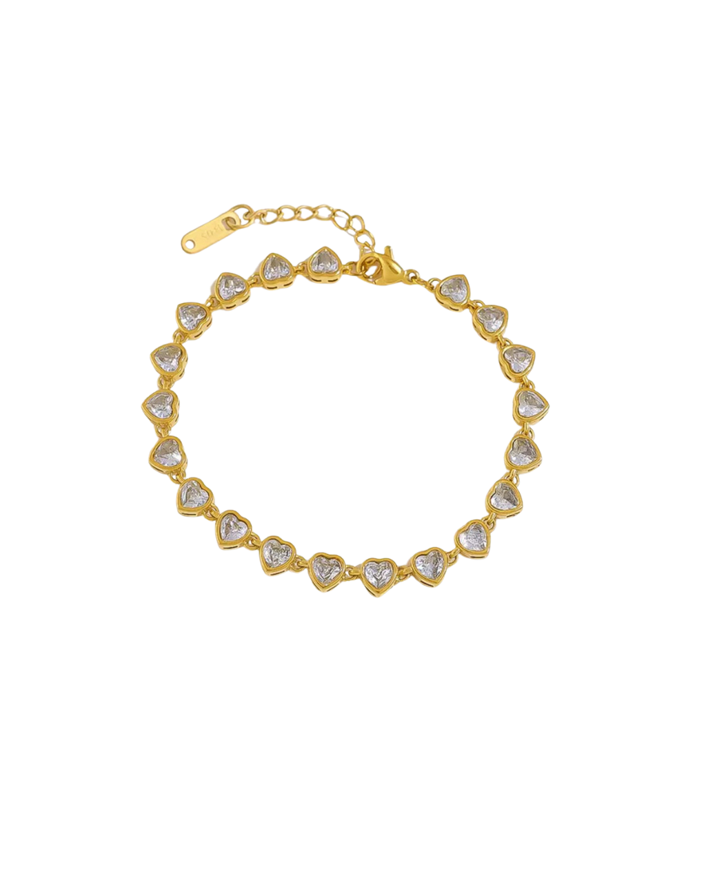 Heart Bezel Bracelet