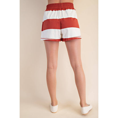 Block Striped Shorts