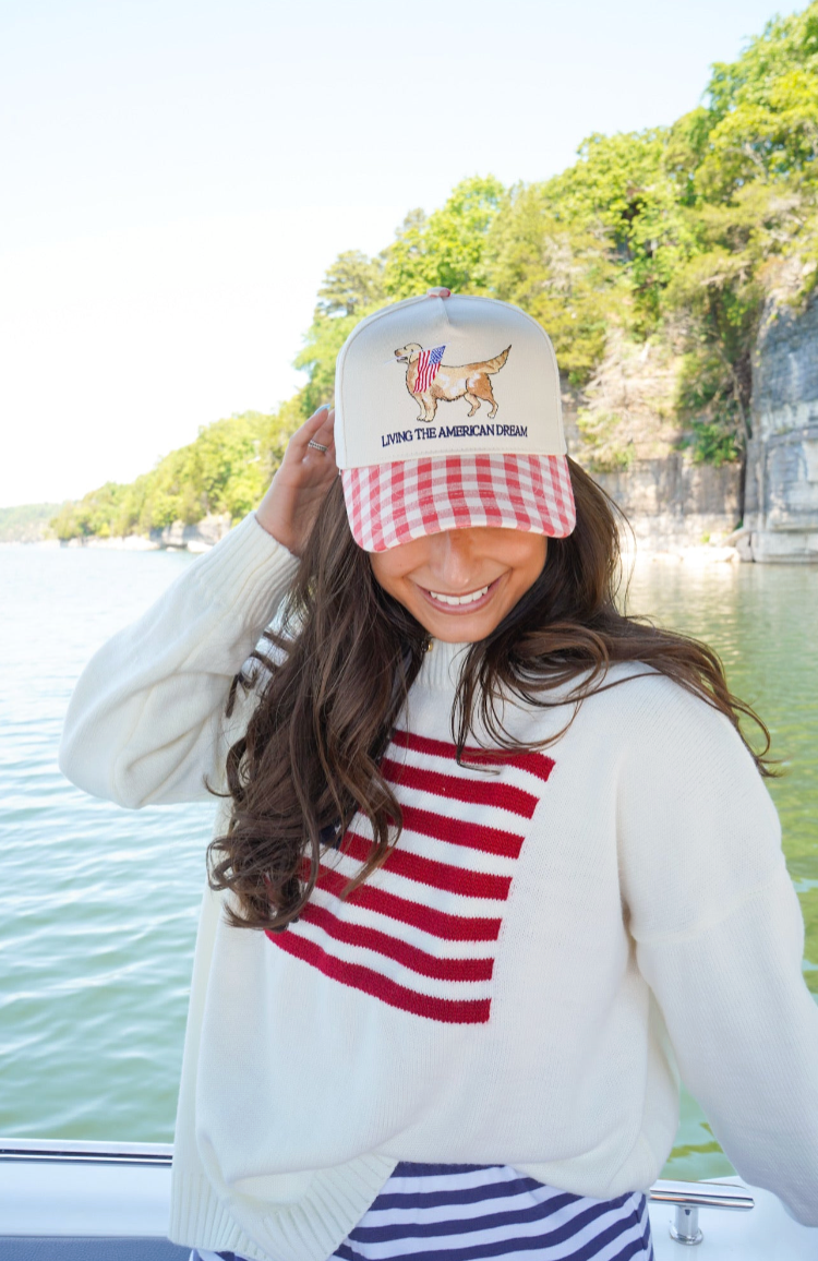 Living The American Dream - Gingham Hat