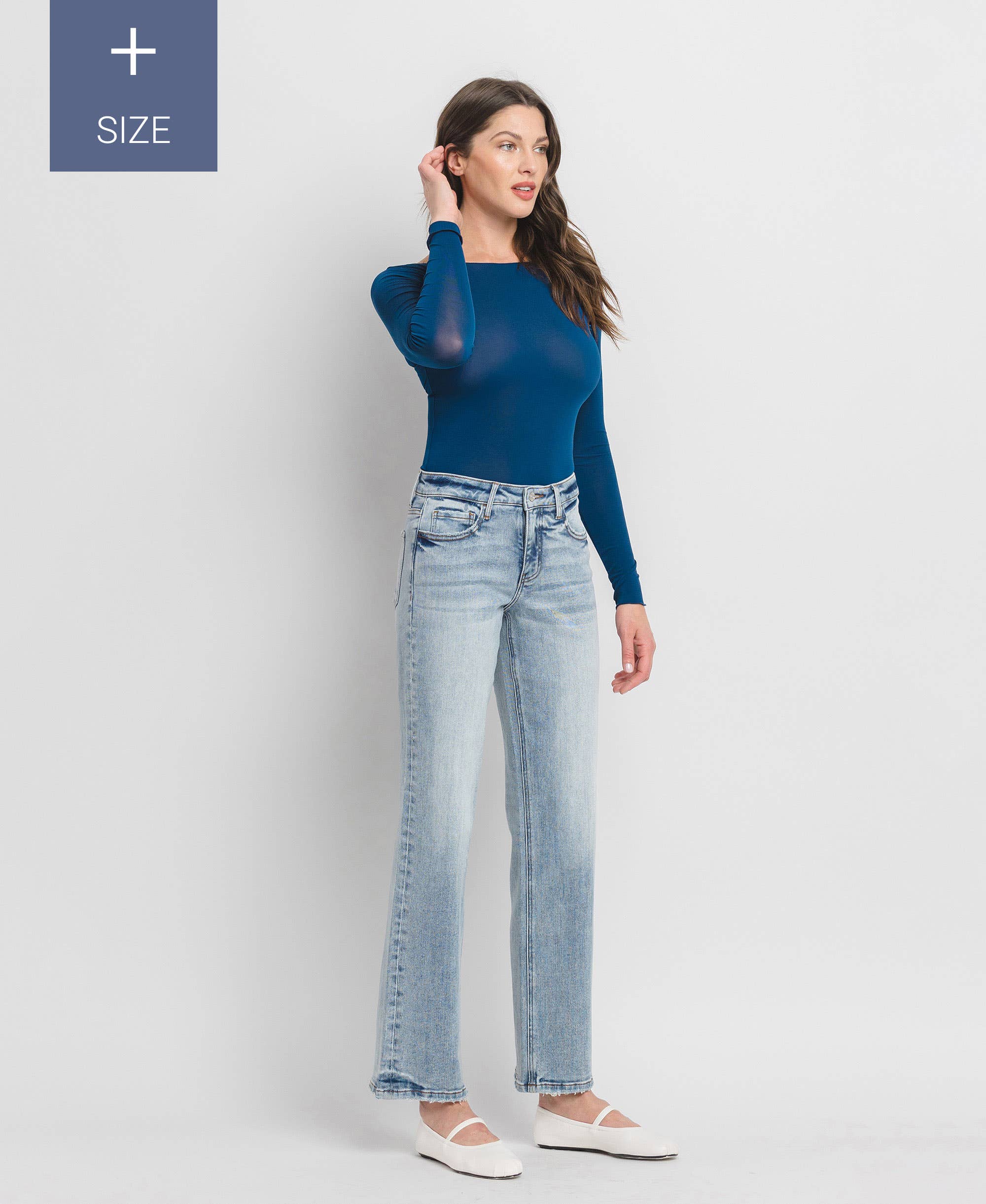 Mid-Rise Jeans with Tummy Control
