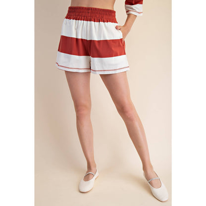 Block Striped Shorts