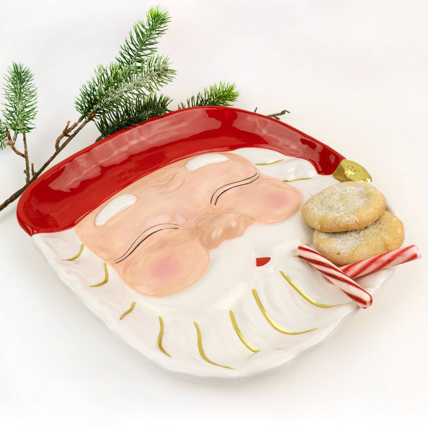 Red Santa Platter
