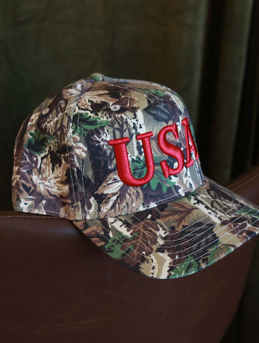 Camo USA Hat