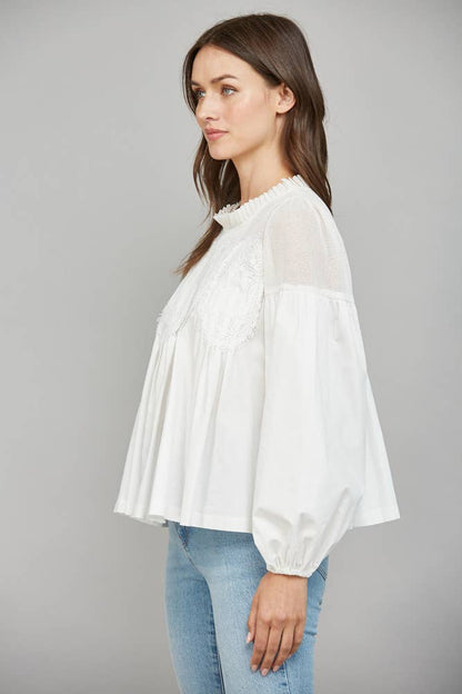Lace Mauve Blouse