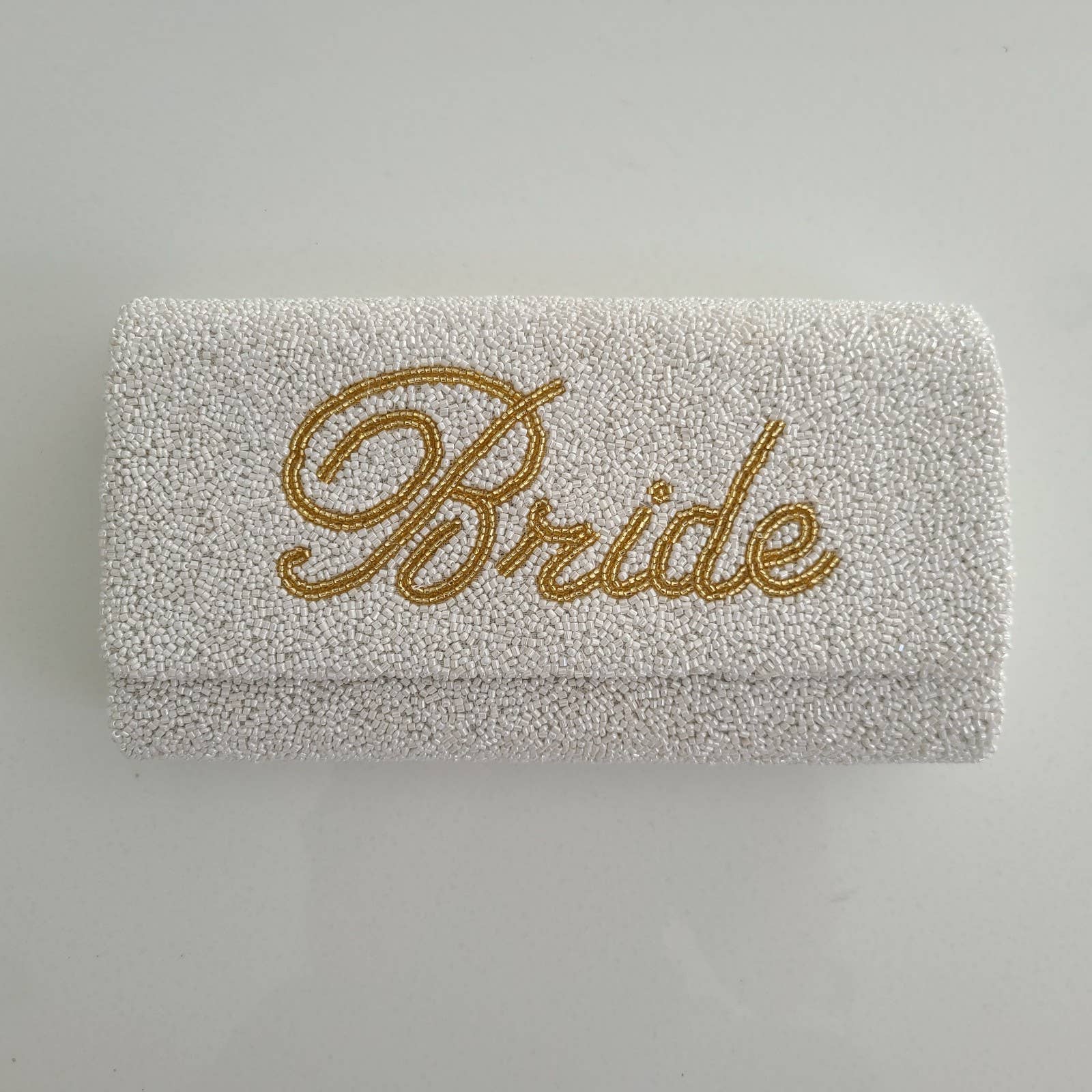 Beaded Bride Clutch
