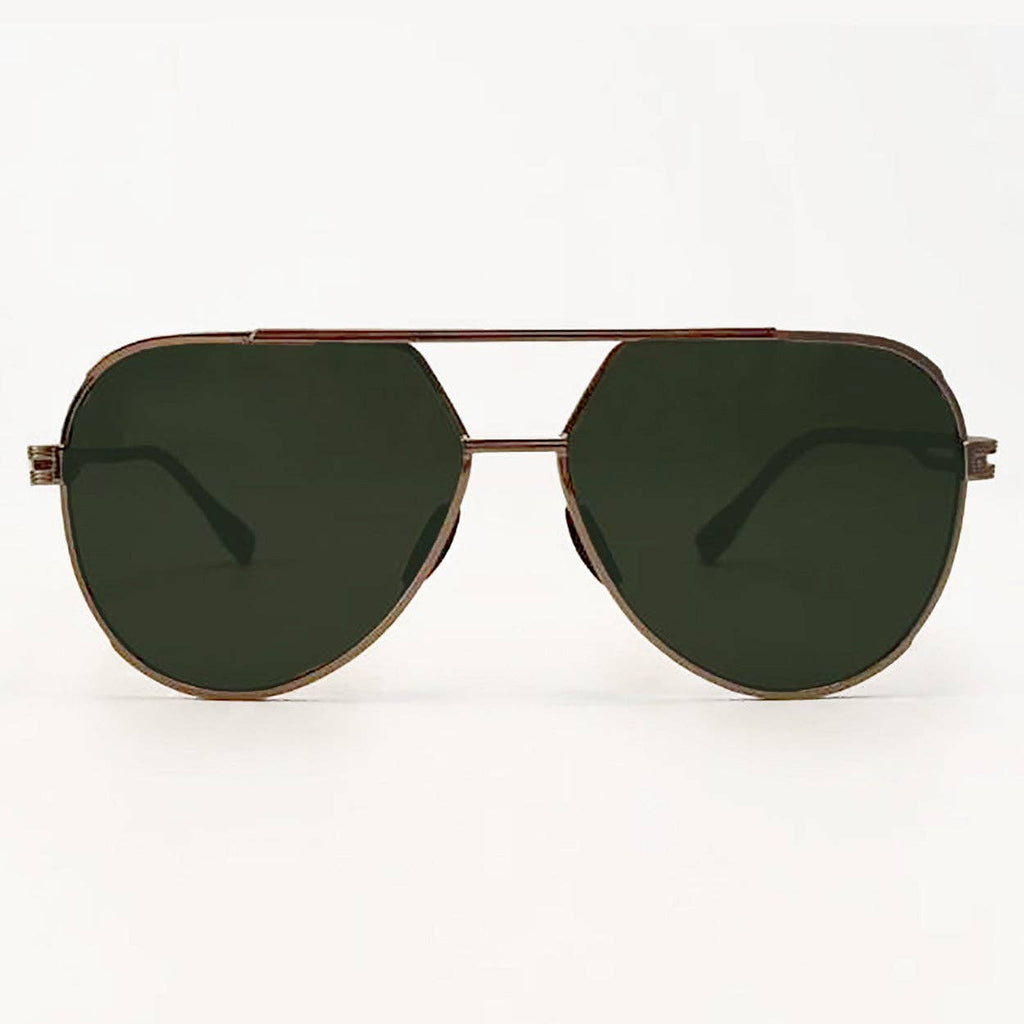 Olive Aviator Sunglasses