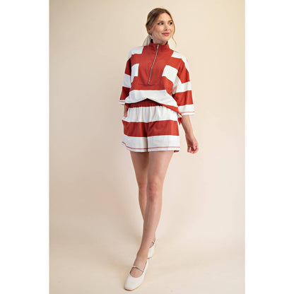 Block Striped Shorts
