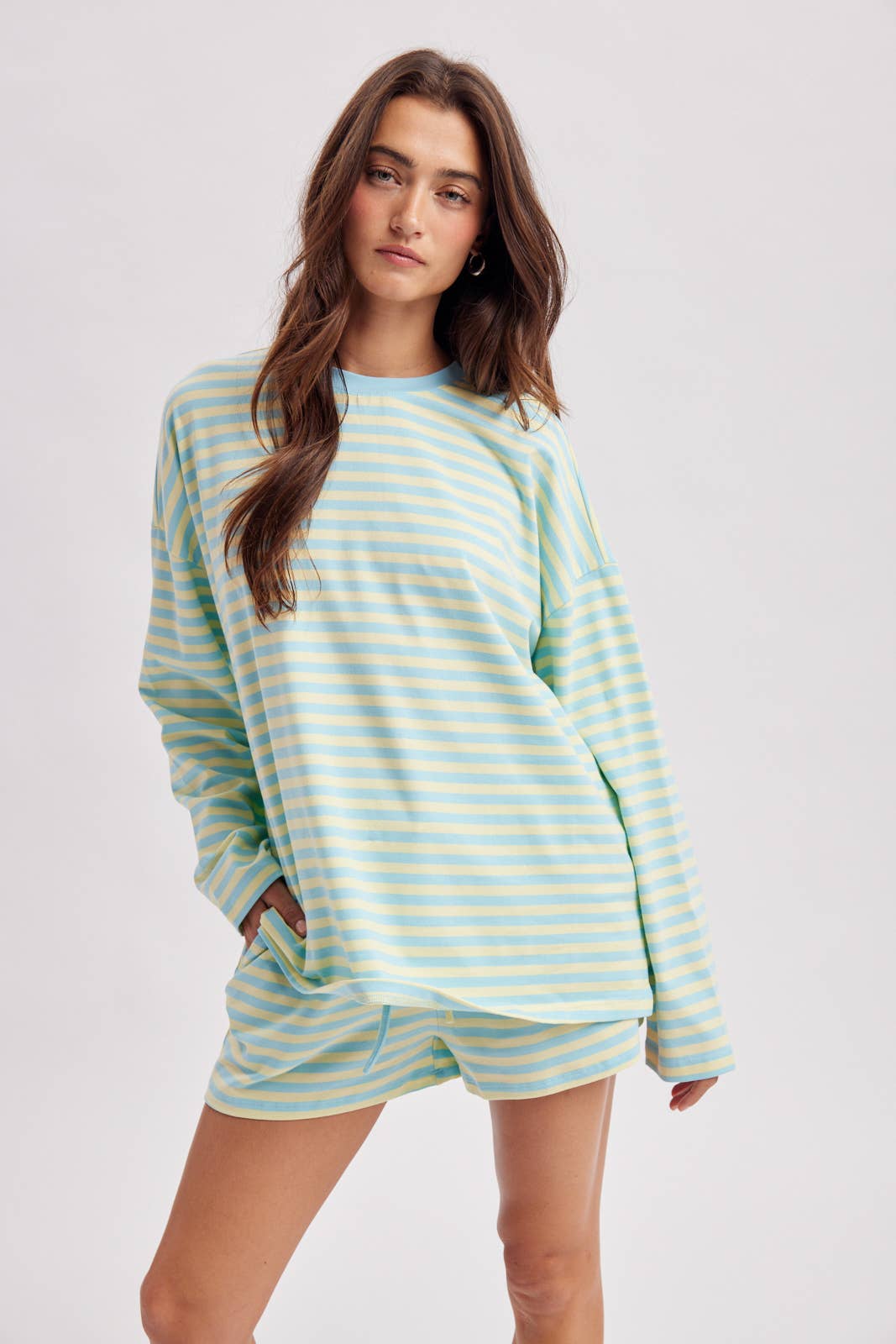 Striped Long-Sleeved Top