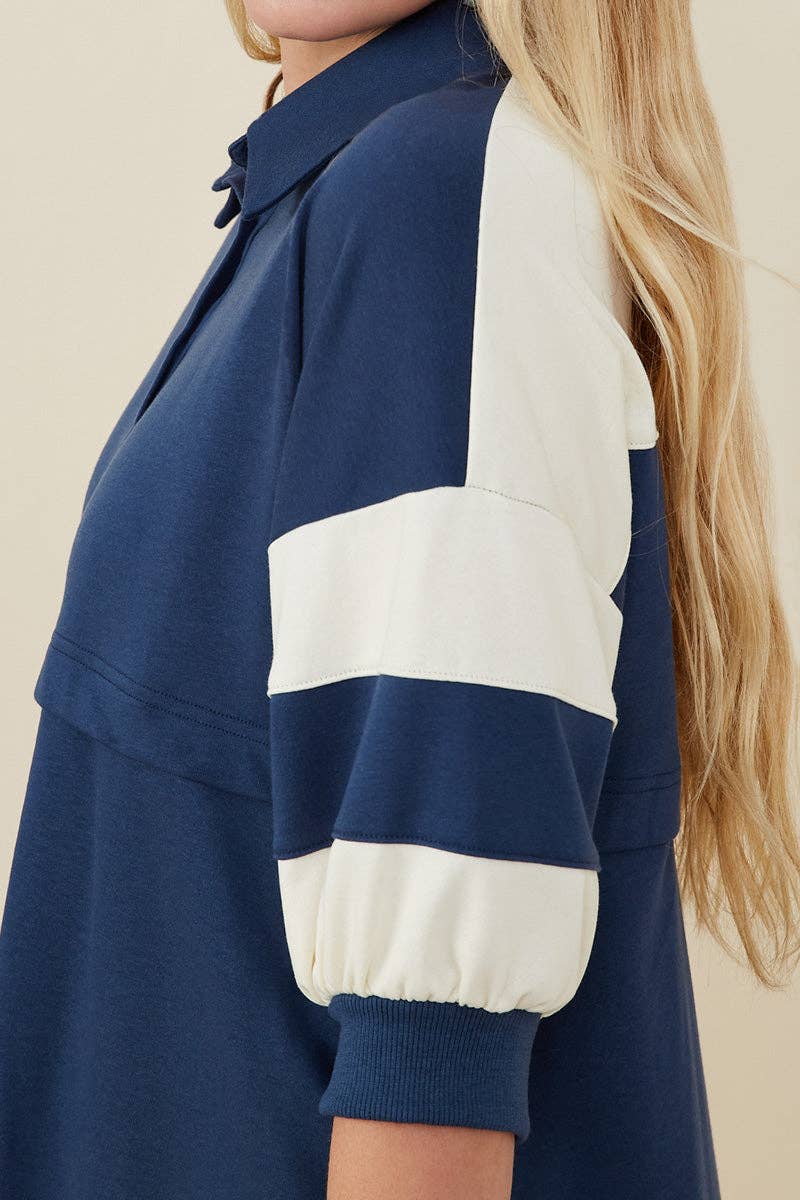 Color Block Sleeve Dress