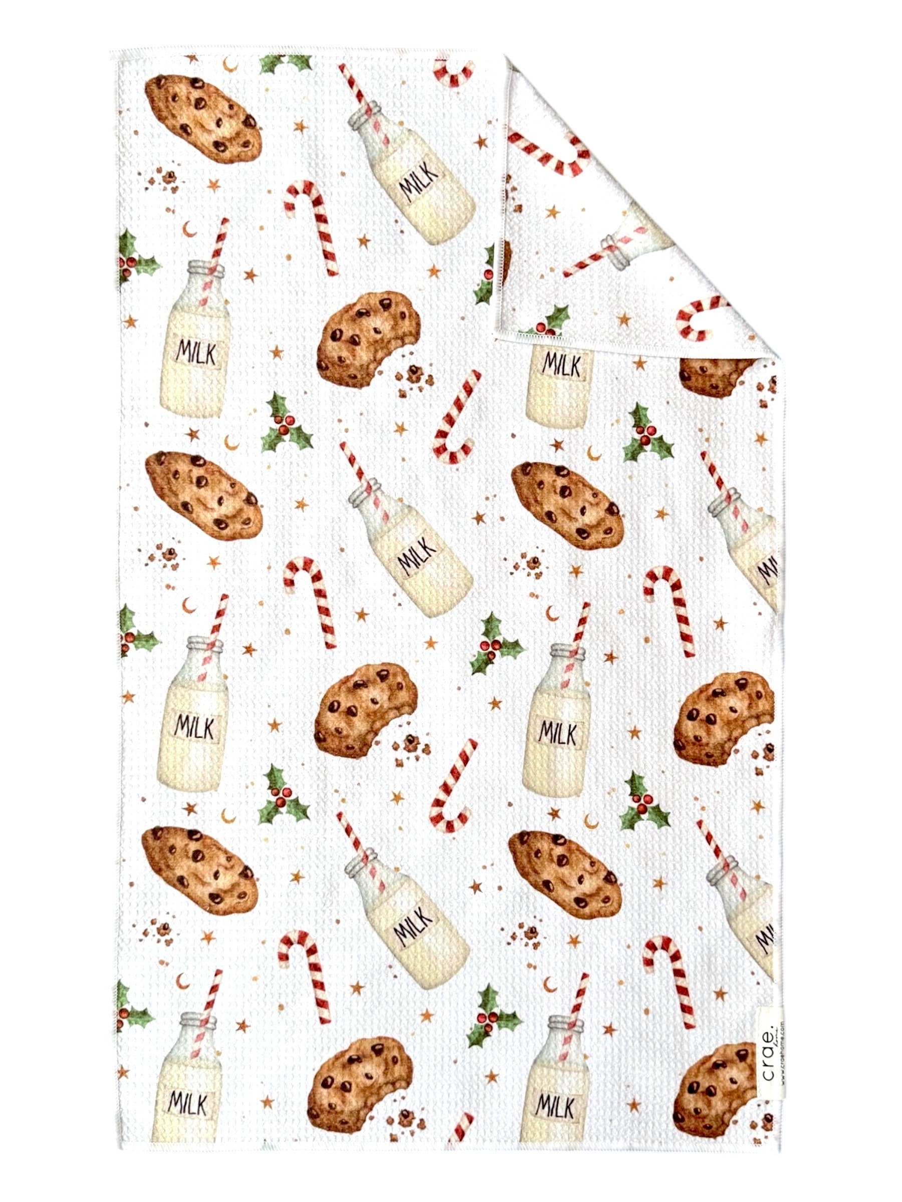 Santa's Midnight Munch: Double-Sided Hand Towel